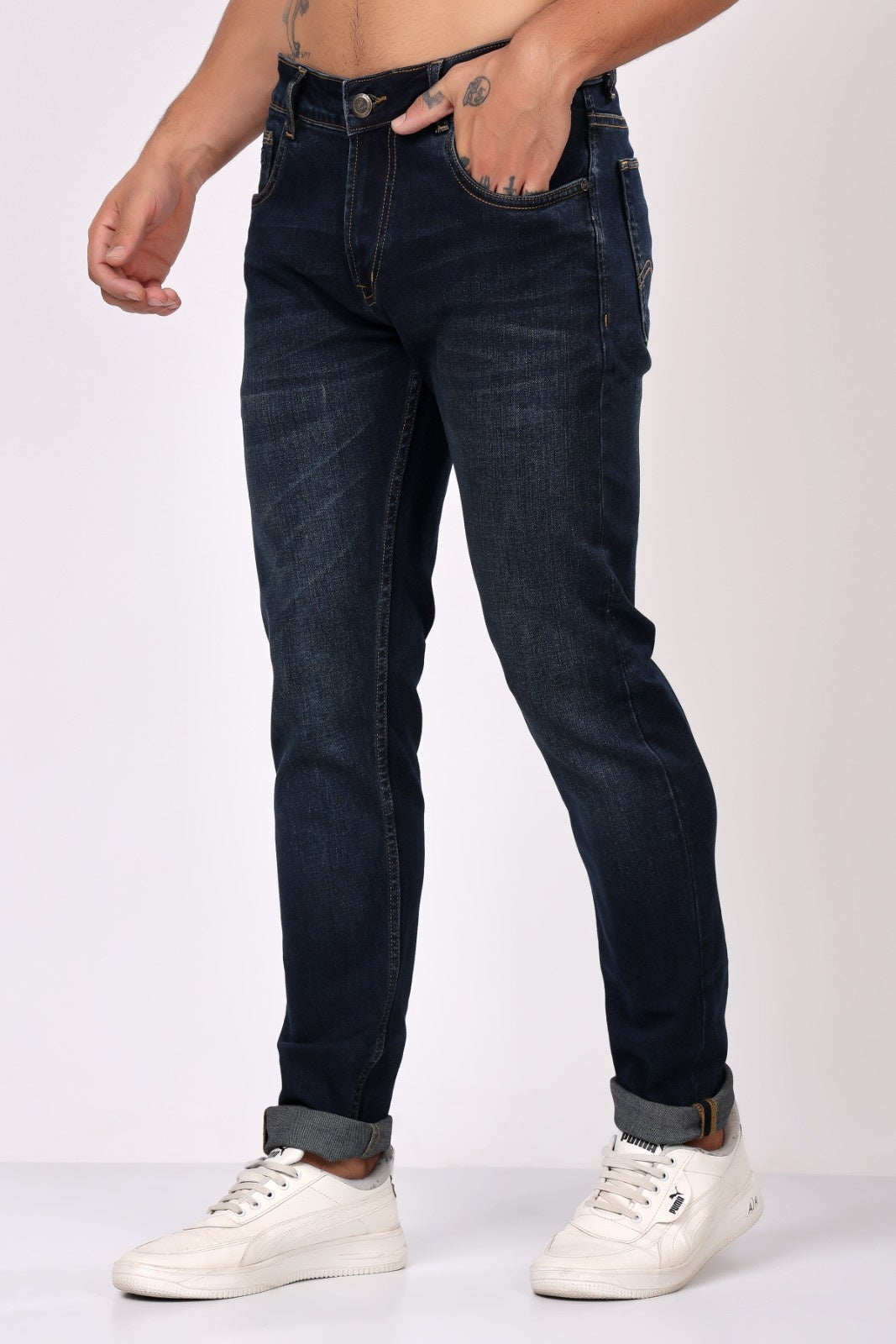 Stylox Slim Fit Denim Jeans - Black,