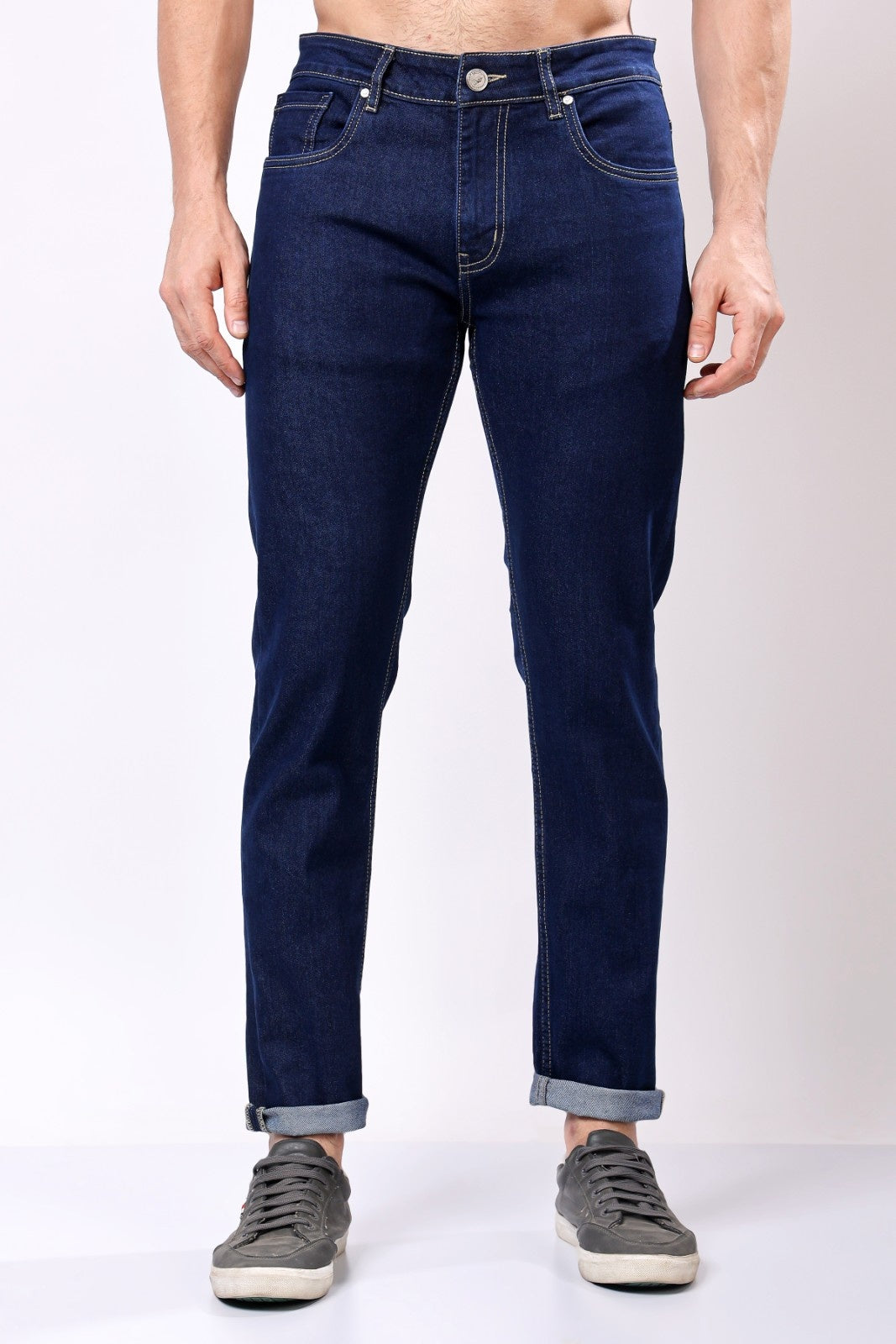 Stylox Slim Fit Denim Jeans - Dark Blue,