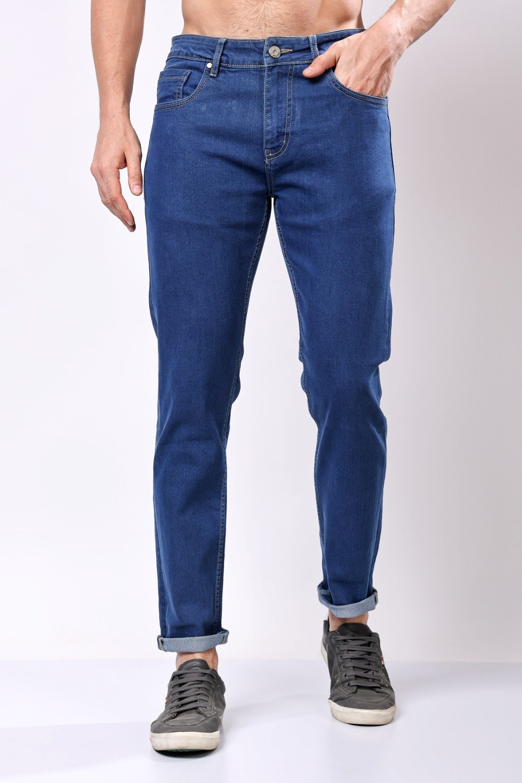 Stylox Slim Fit Denim Jeans - Blue,