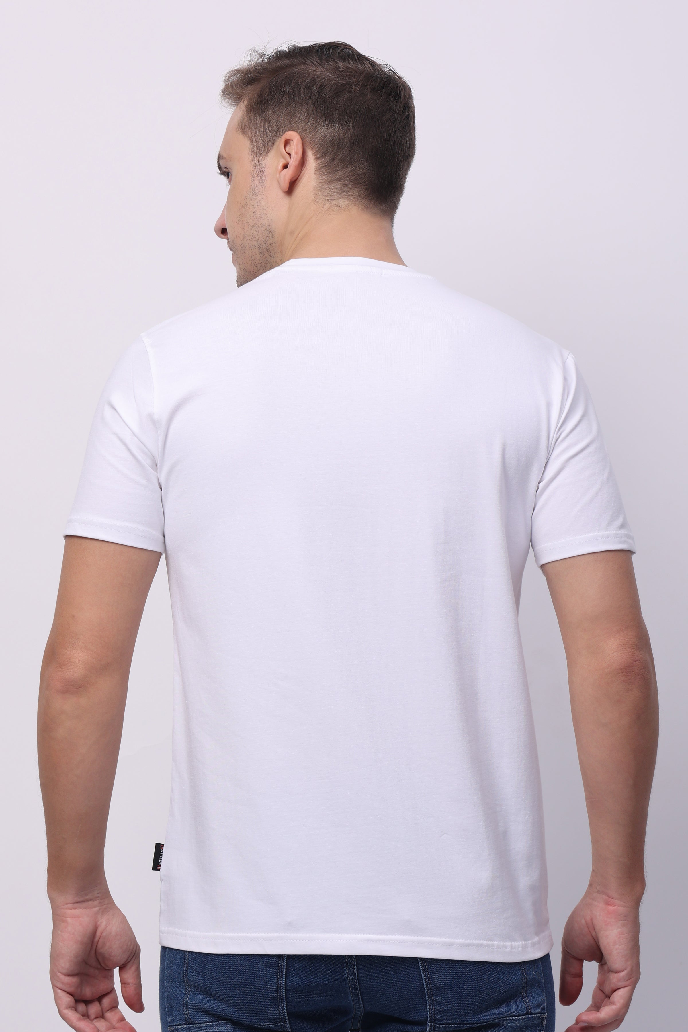 STYLOX MEN CREW NECK PRINTED T-SHIRT FOR MEN - Stylox