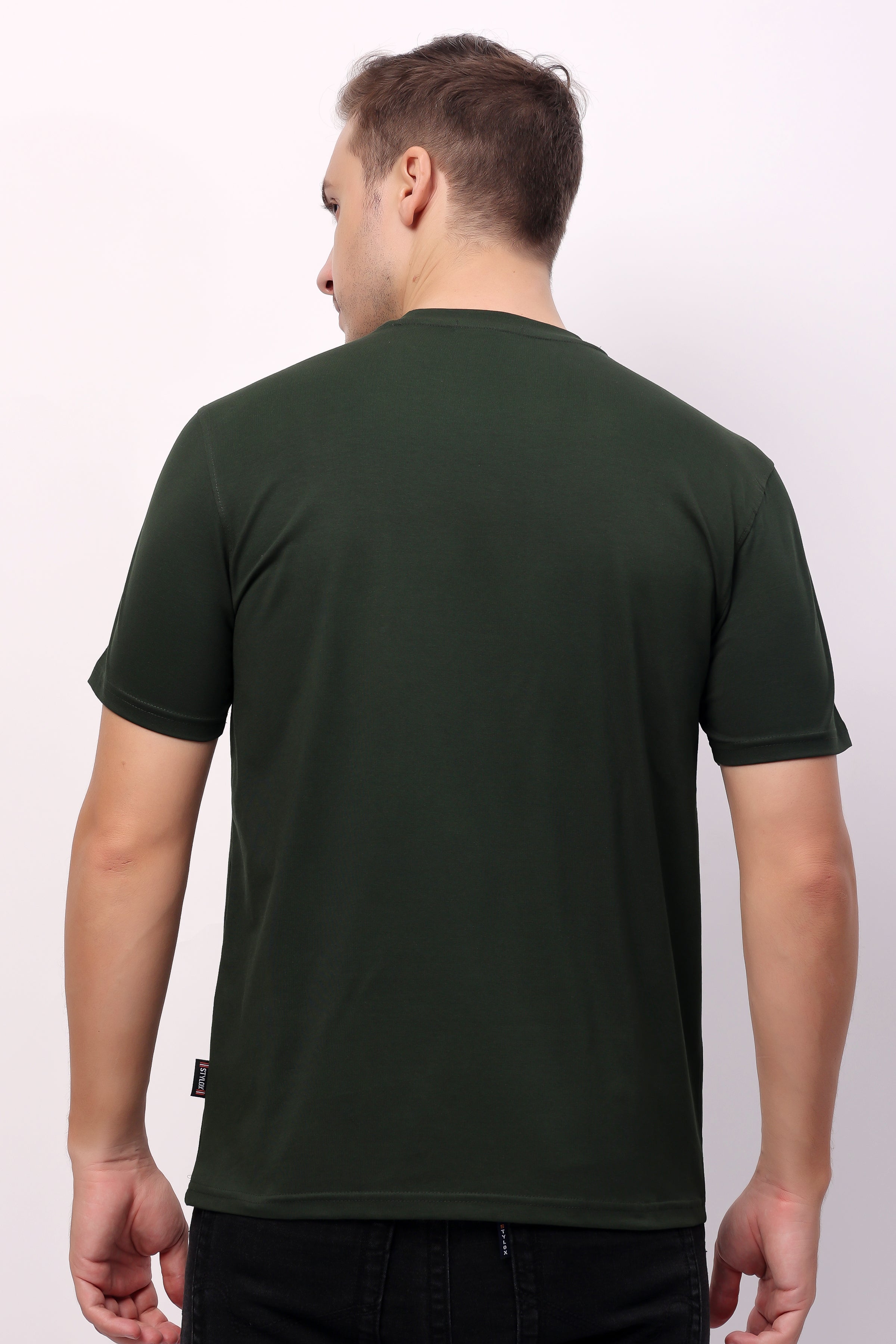 STYLOX MEN CREW NECK PRINTED T-SHIRT FOR MEN - Stylox