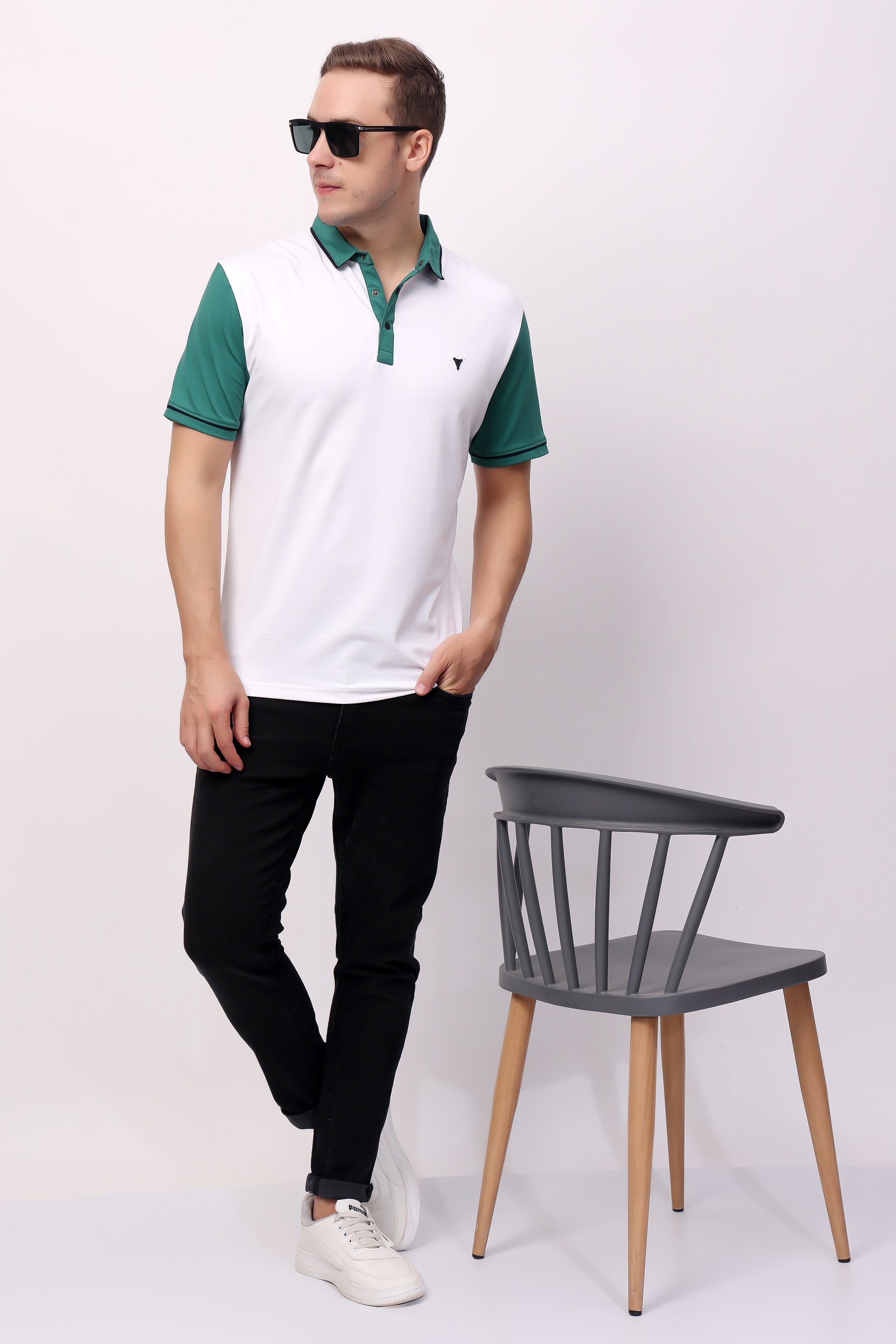 STYLOX SOLID POLO T-SHIRT FOR MEN - Stylox