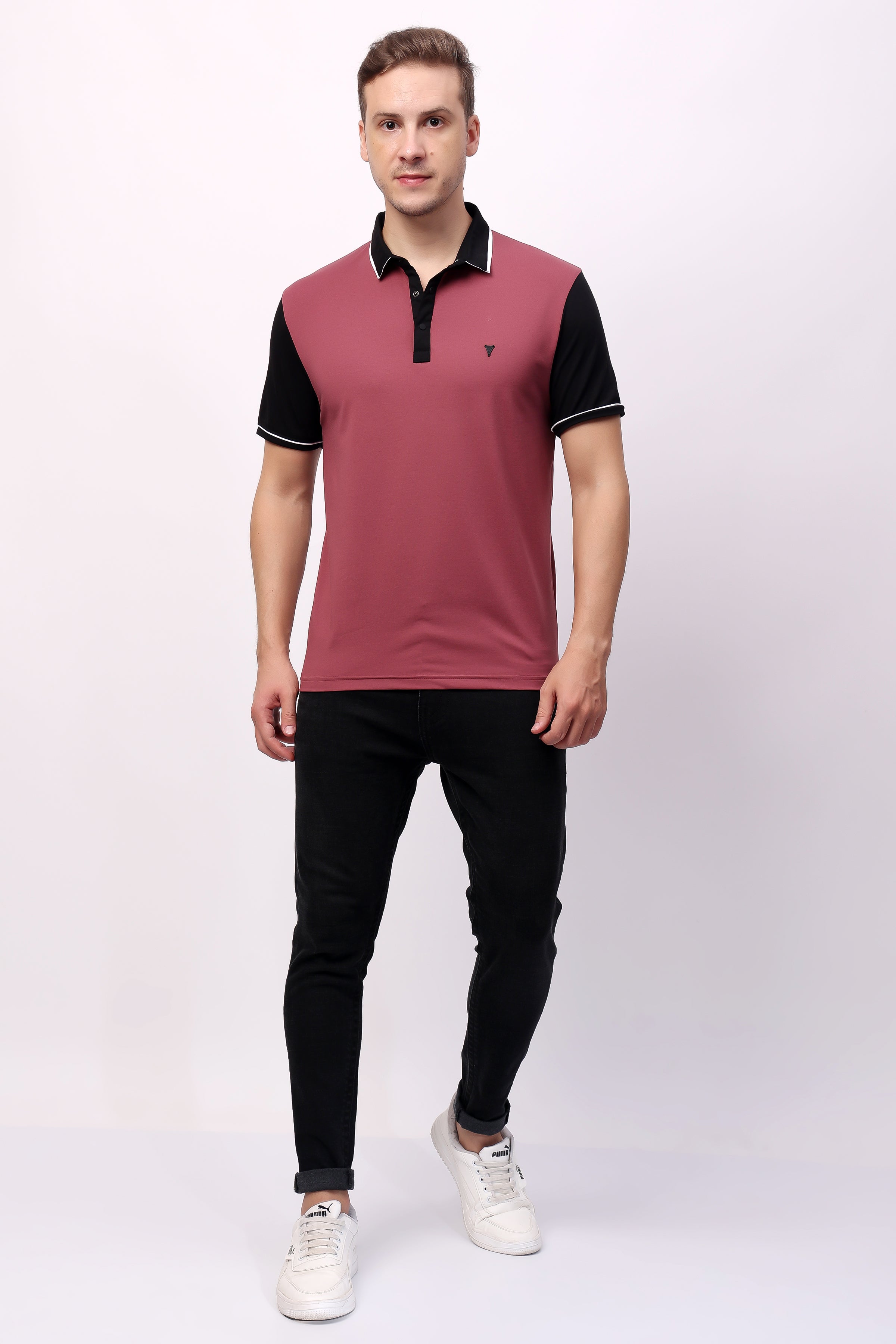 STYLOX SOLID POLO T-SHIRT FOR MEN - Stylox