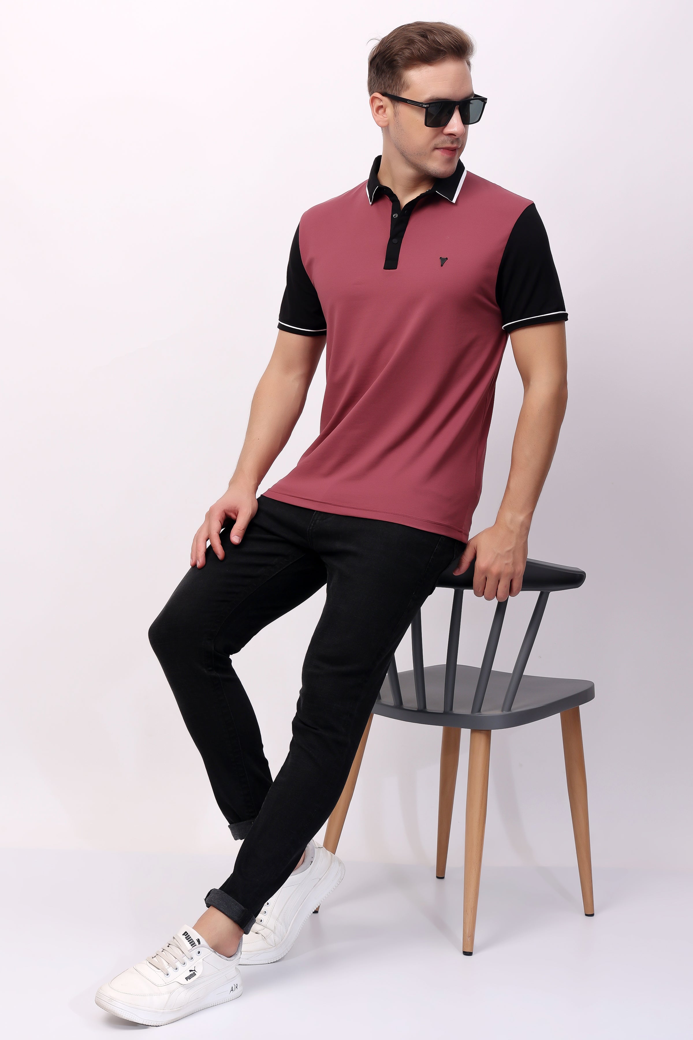 STYLOX SOLID POLO T-SHIRT FOR MEN - Stylox