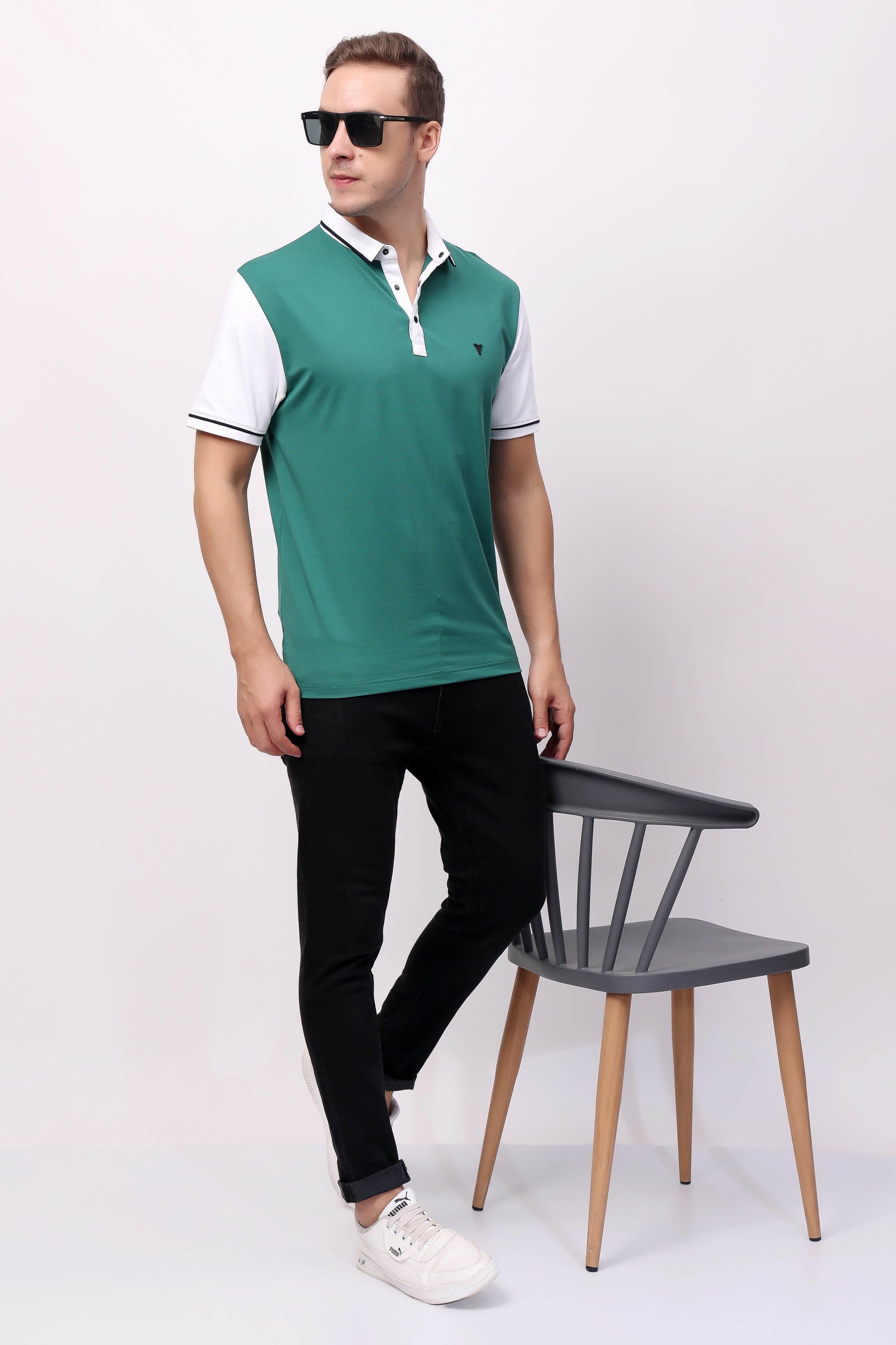 STYLOX SOLID POLO T-SHIRT FOR MEN - Stylox