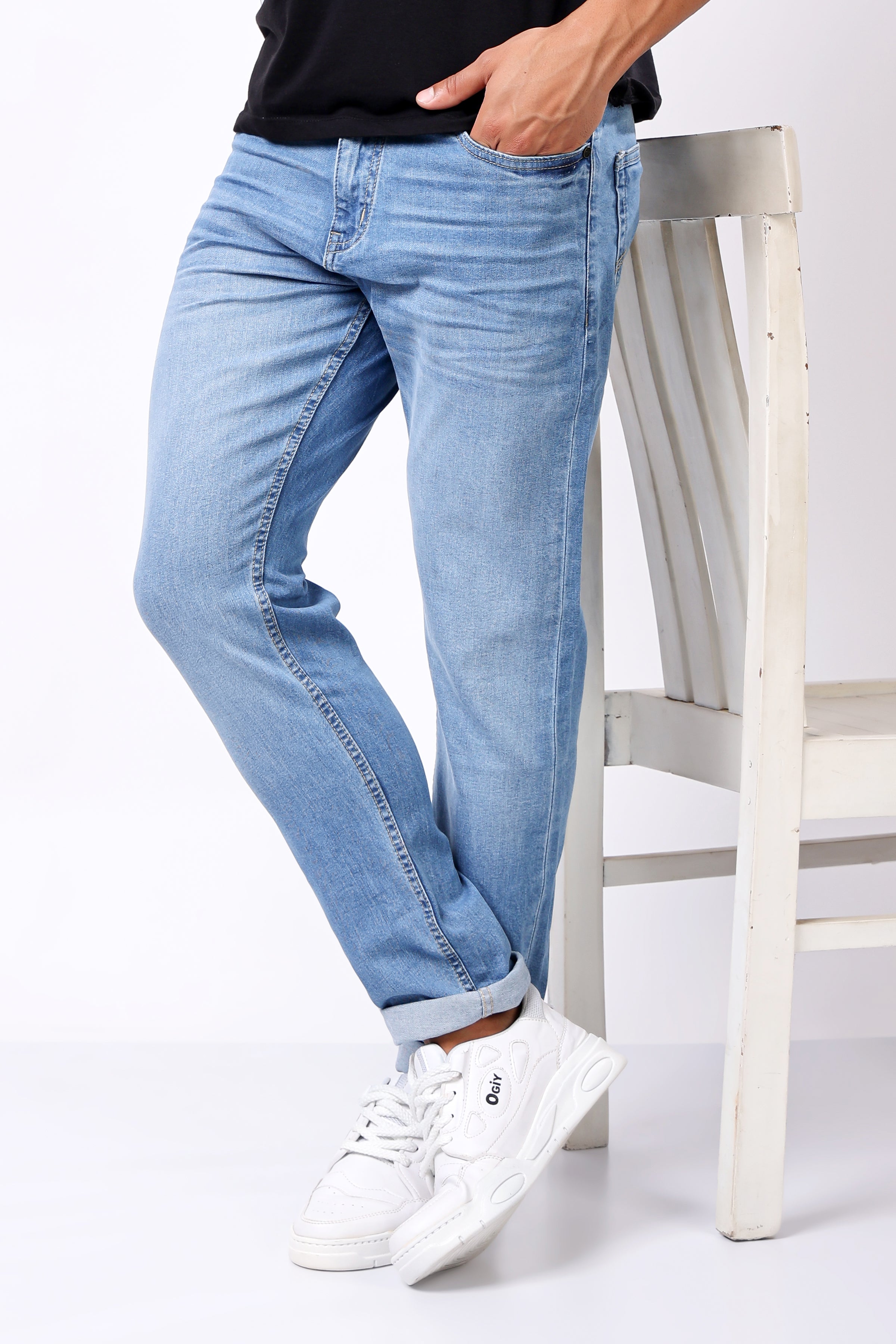 Stylox Slim Fit Denim Jeans - Dark Blue,