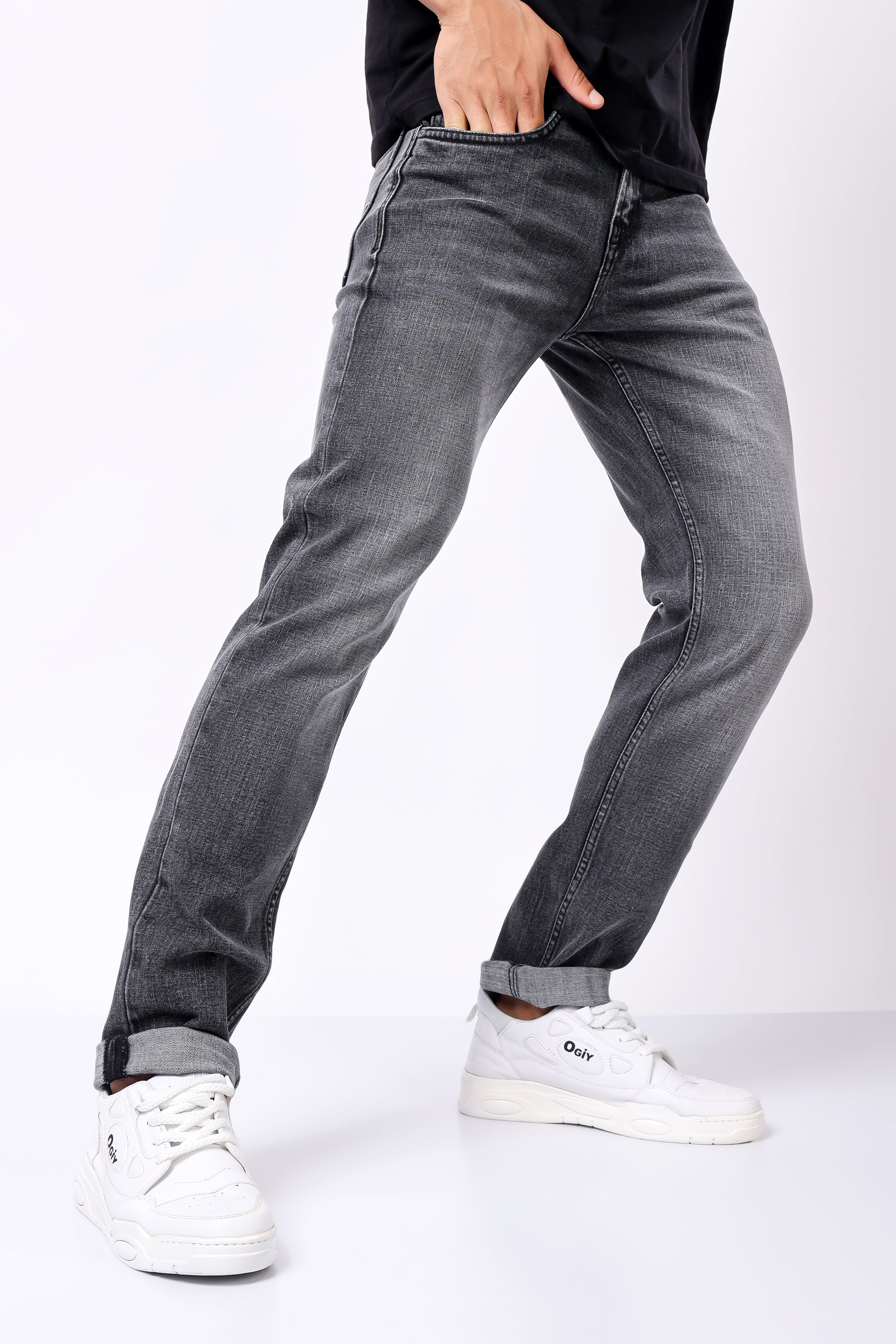 Stylox Comfort Fit Jeans for Men's | Grey, Dark Grey & Mid Grey |