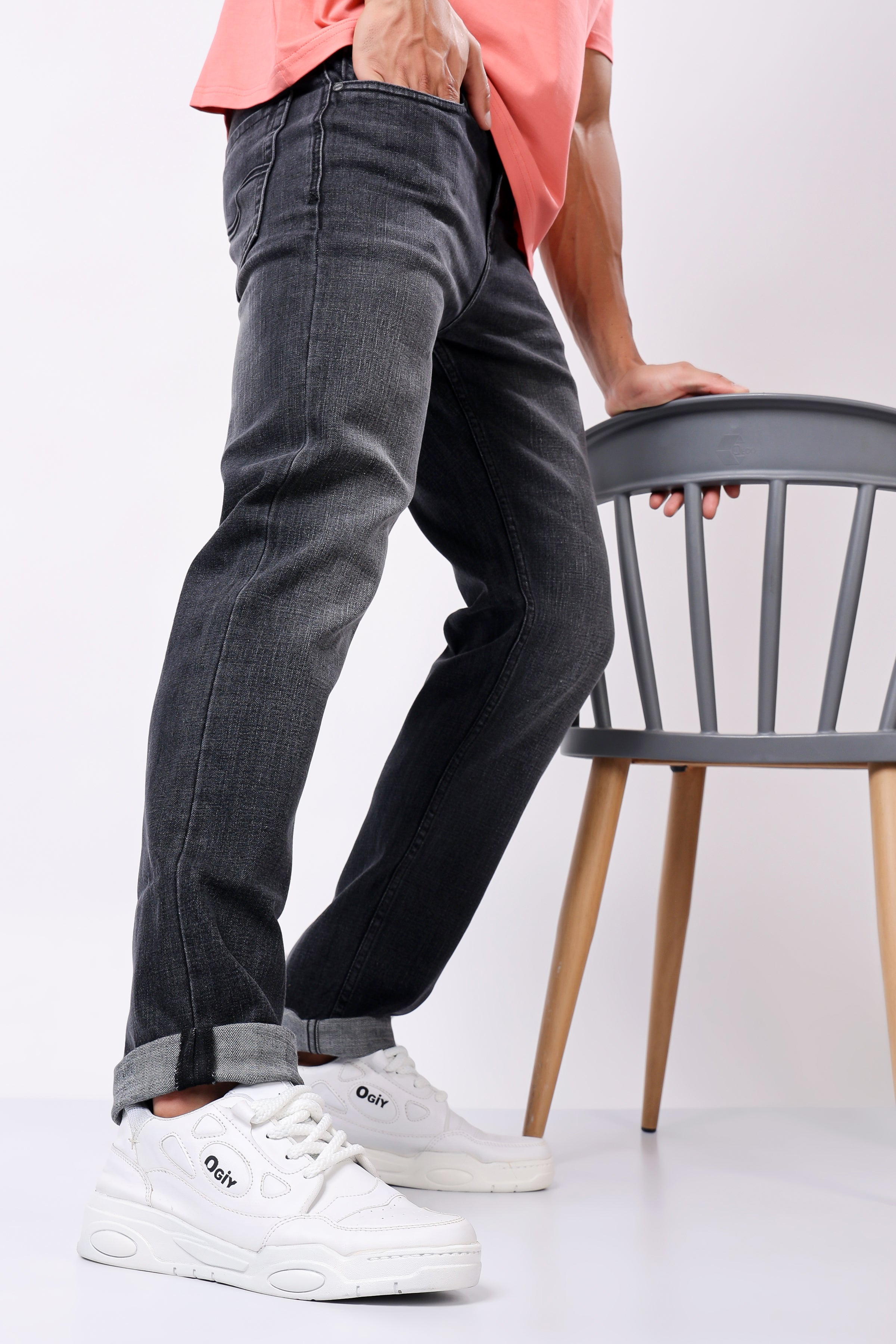 Stylox Comfort Fit Jeans for Men's | Grey, Dark Grey & Mid Grey |