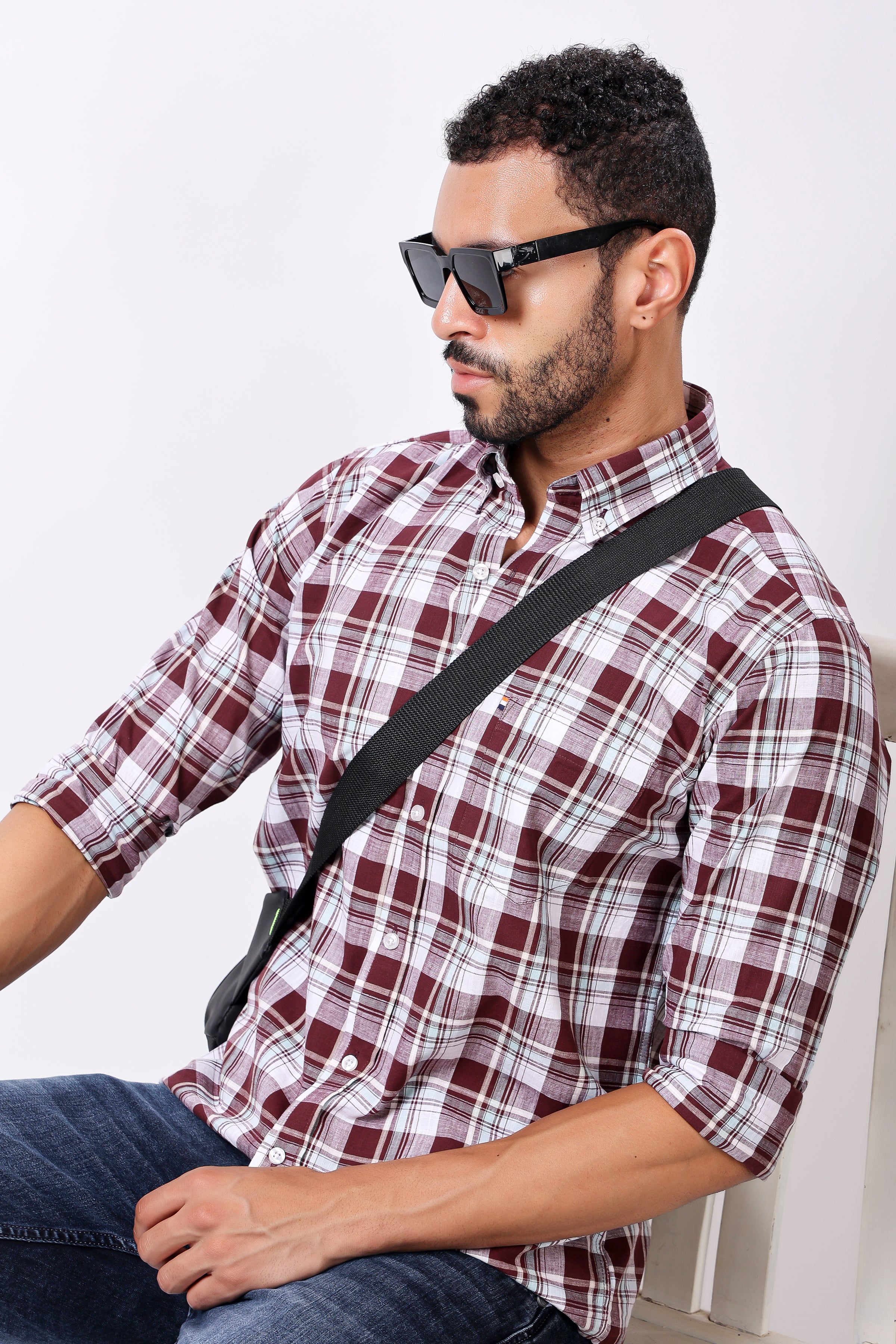 Stylox Full Sleeve Casual Check Shirt For Men - Stylox
