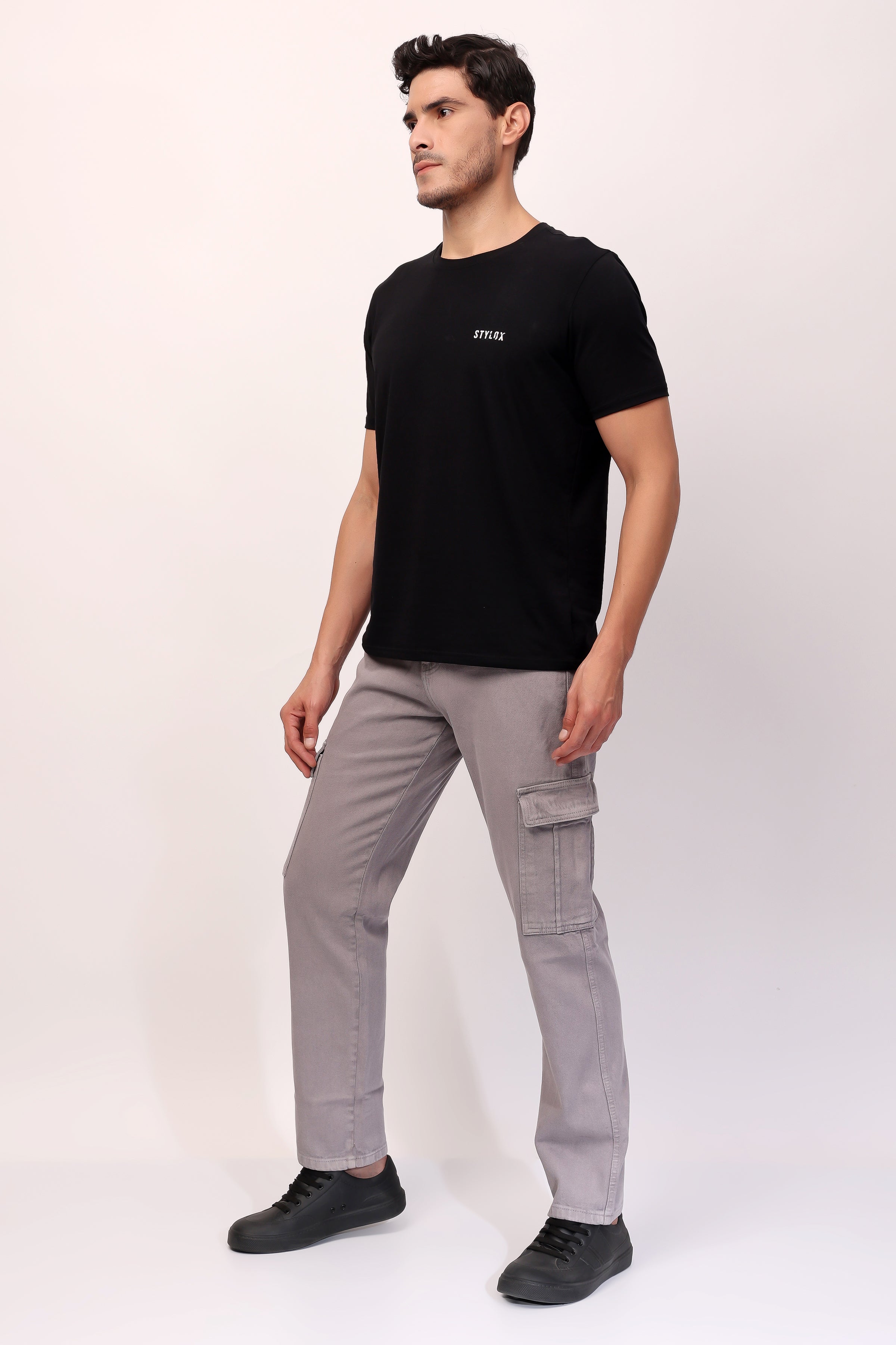 Stylox Comfort Fit Cargo Denim Jeans - Stylox
