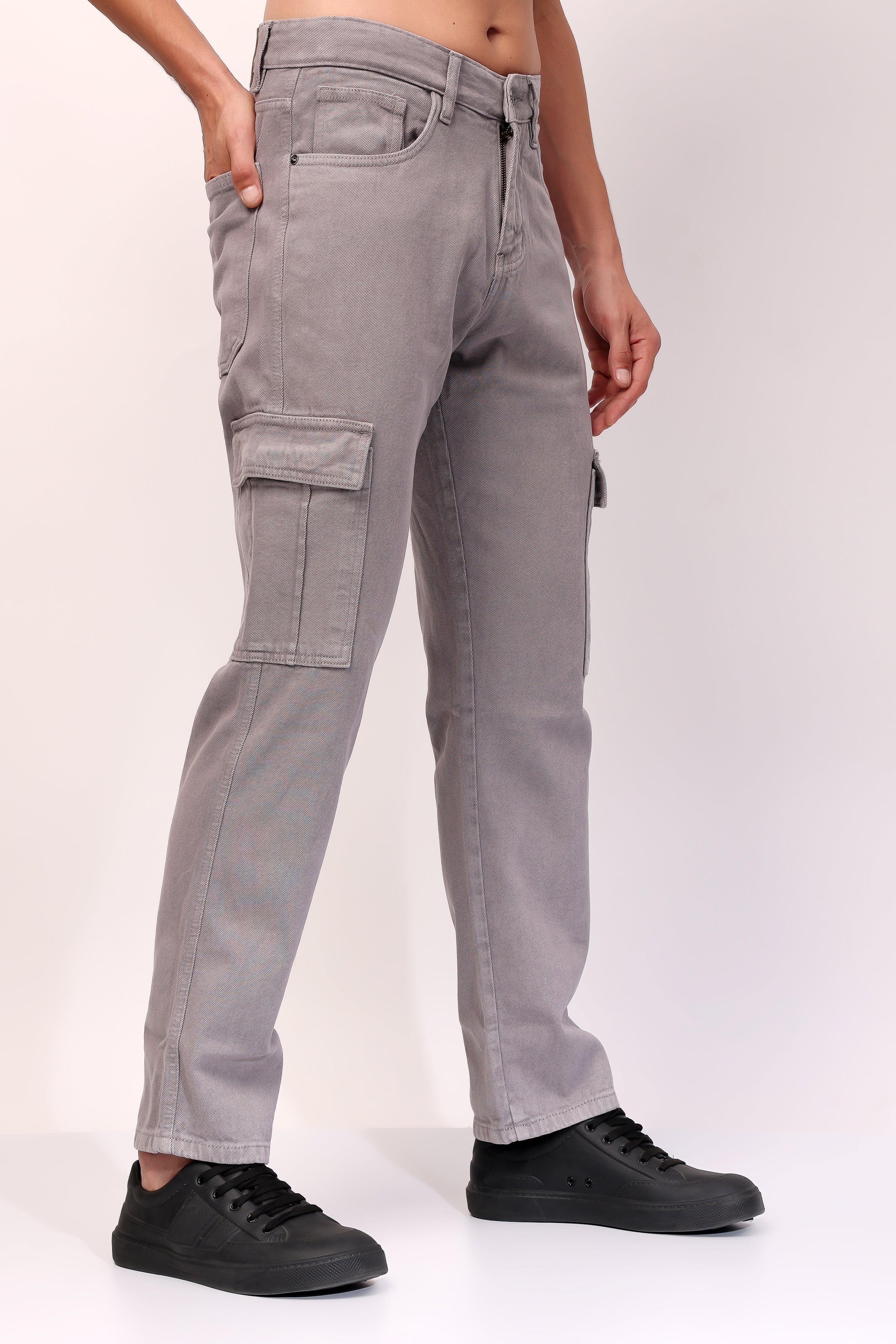 Stylox Comfort Fit Cargo Denim Jeans - Stylox