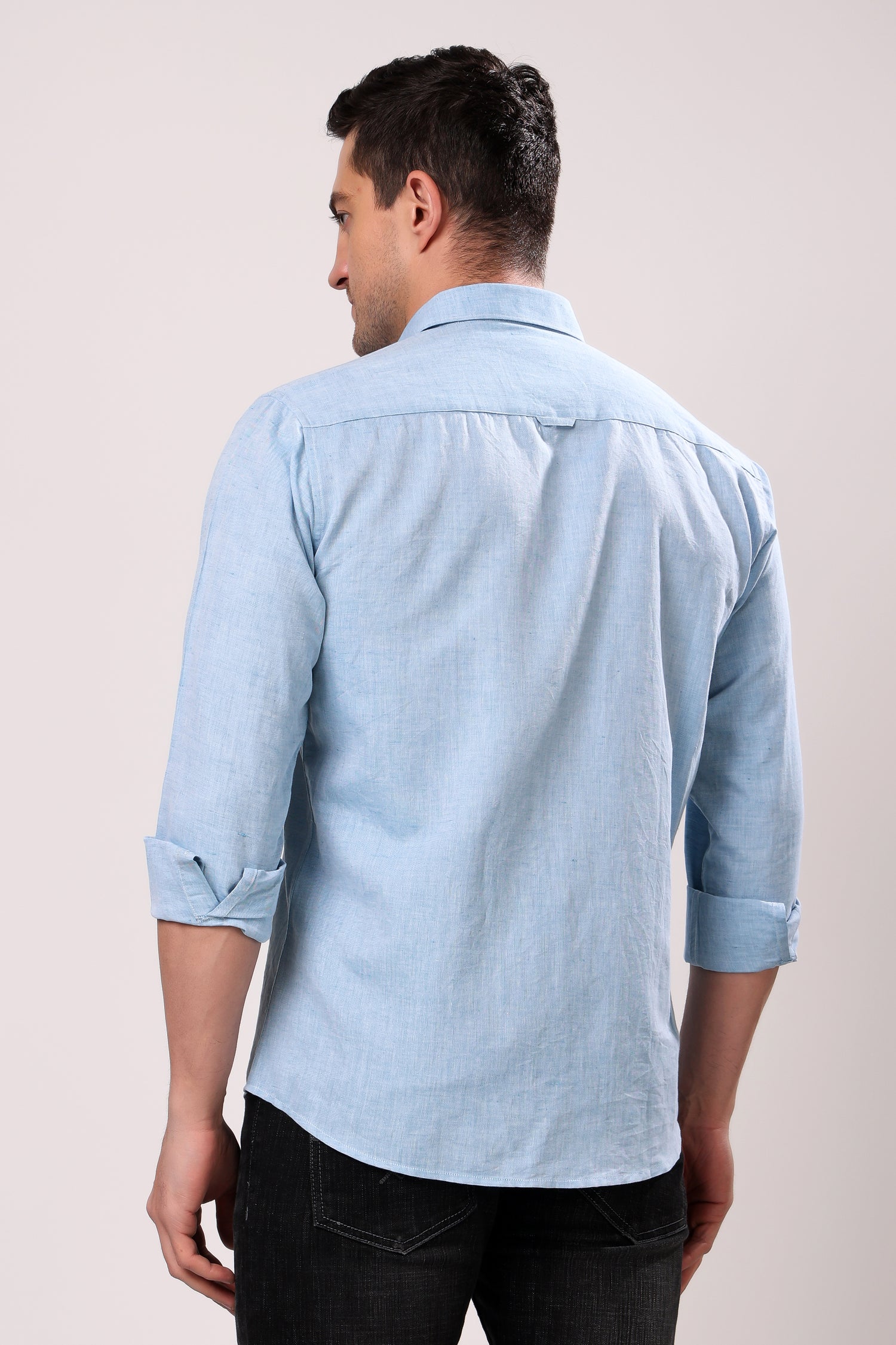 STYLOX SOLID SKY BLUE SHIRT