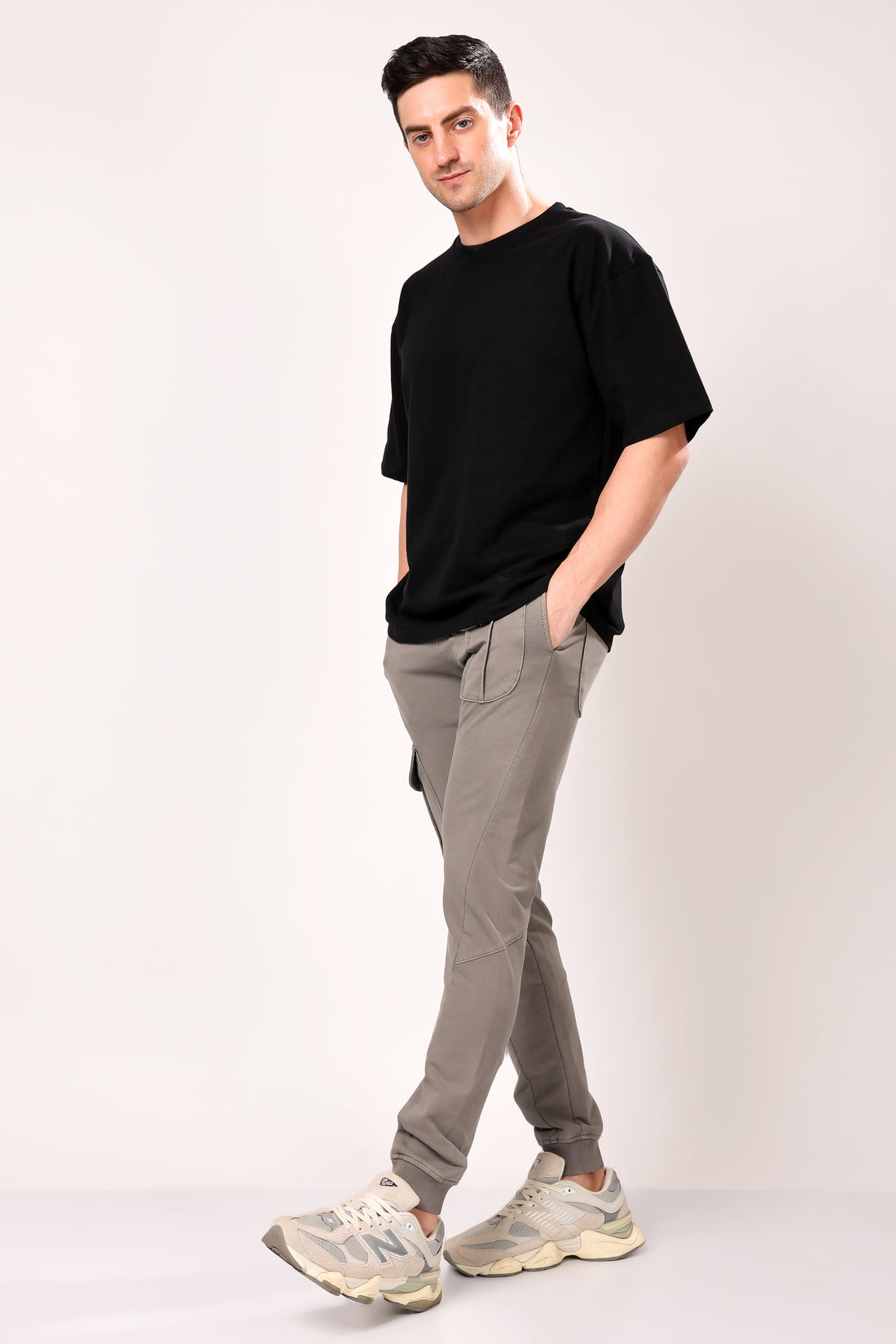 Stylox Men’s Slim Fit Joggers | Stretchable Cotton Blend Track Pants with Elastic Waist &amp; Pockets | Stylish Casual &amp; Gym Wear Bottoms