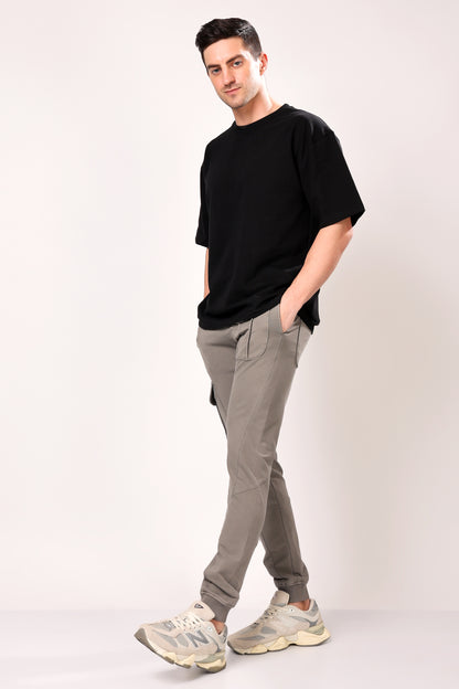 Stylox Men’s Slim Fit Joggers | Stretchable Cotton Blend Track Pants with Elastic Waist &amp; Pockets | Stylish Casual &amp; Gym Wear Bottoms