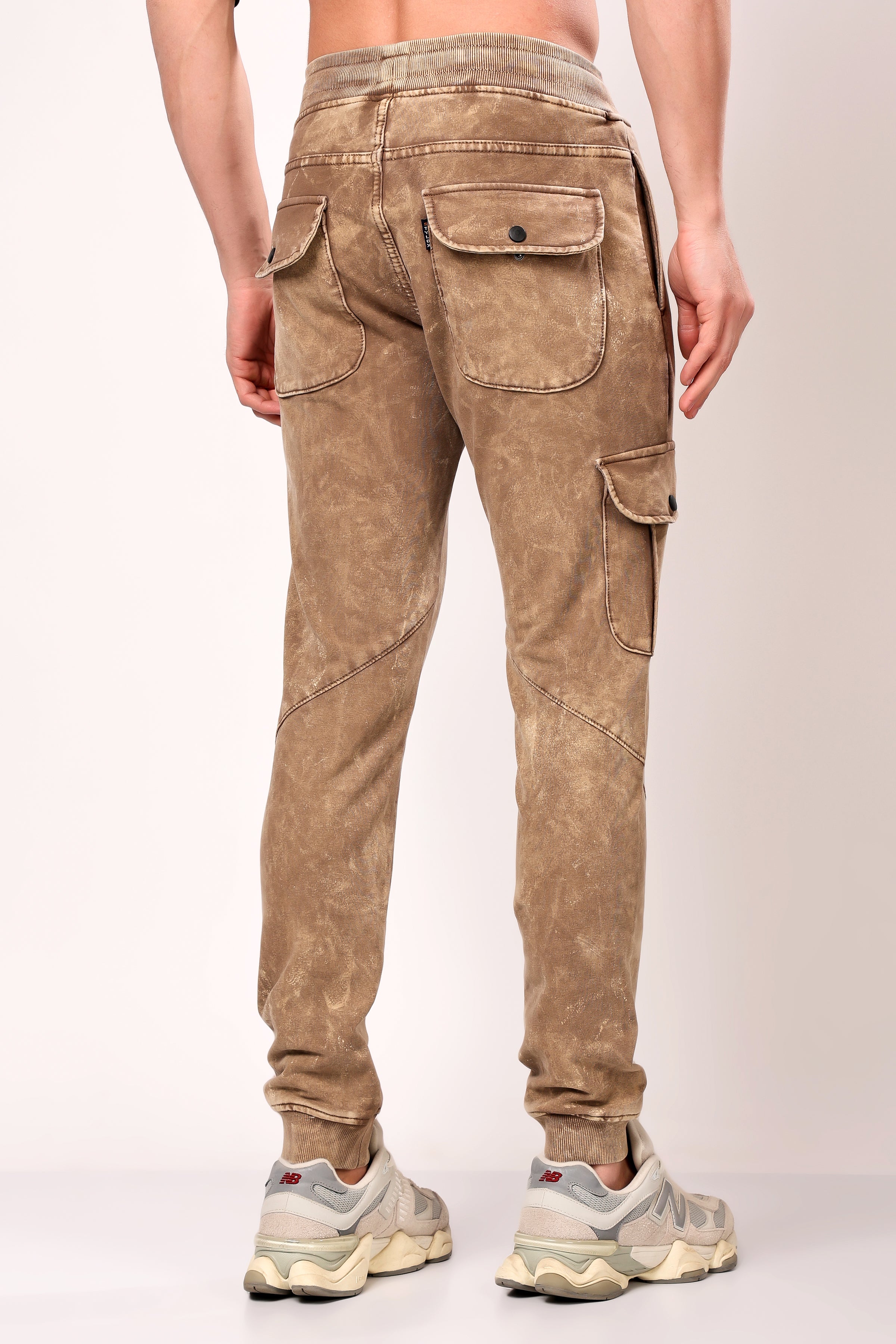 Stylox Men’s Slim Fit Joggers Stretchable Cotton Blend with Elastic Waist - Stylox