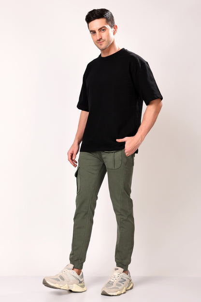 Stylox Men’s Slim Fit Joggers | Stretchable Cotton Blend Track Pants with Elastic Waist &amp; Pockets | Stylish Casual &amp; Gym Wear Bottoms