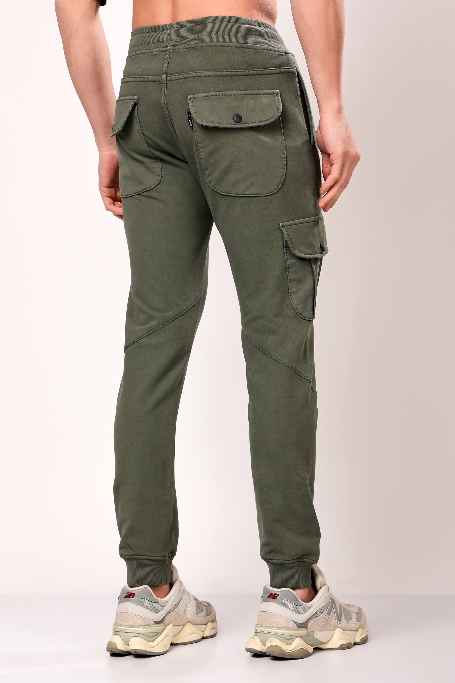 Stylox Men’s Slim Fit Joggers | Stretchable Cotton Blend Track Pants with Elastic Waist &amp; Pockets | Stylish Casual &amp; Gym Wear Bottoms