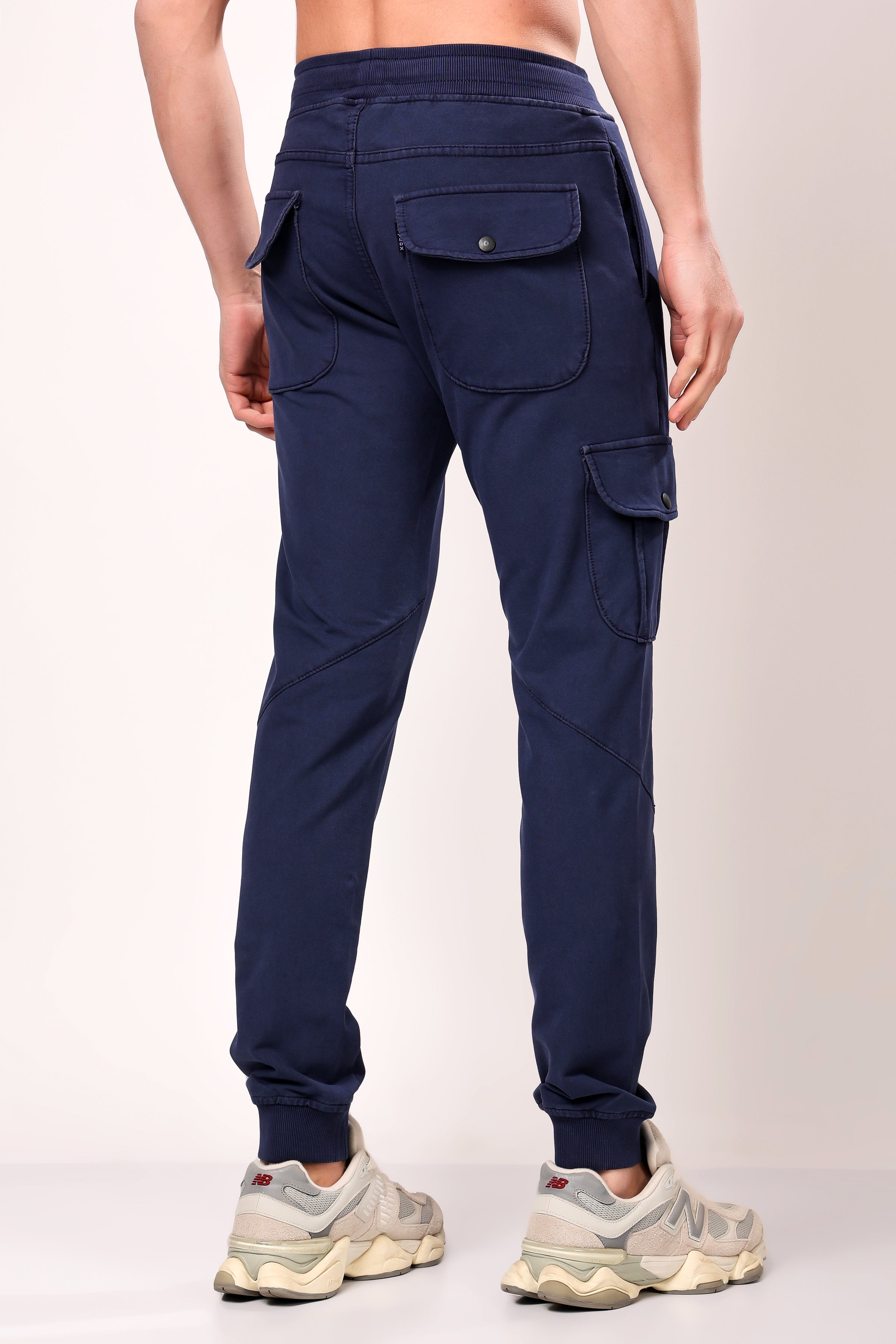 Stylox Men’s Slim Fit Stretchable Cotton Blend Joggers with Elastic Waist
