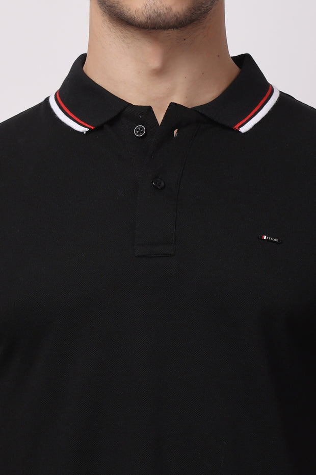 Stylox solid polo t-shirt