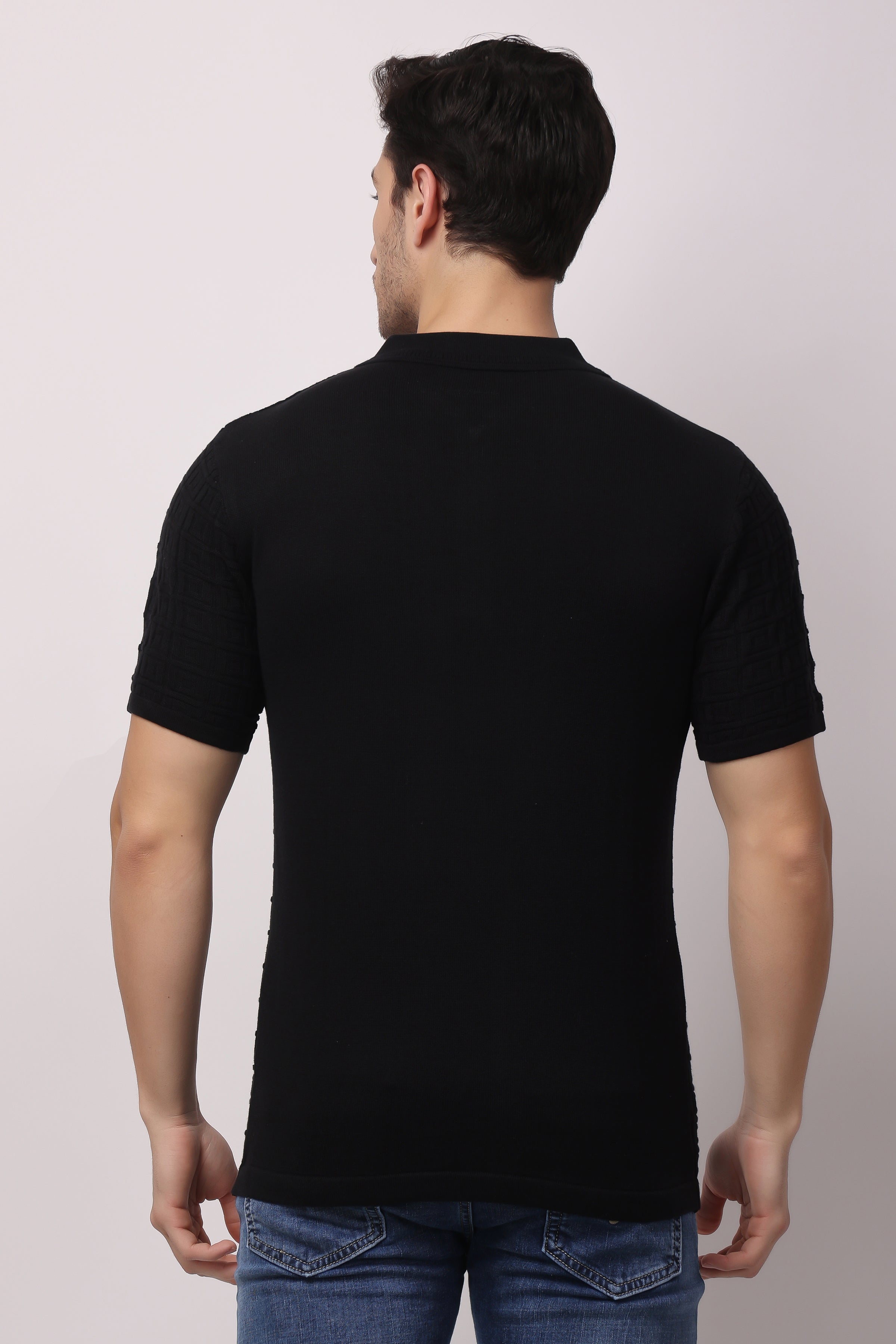 Stylox Solid Polo collar T-shirt FOR MEN - Stylox