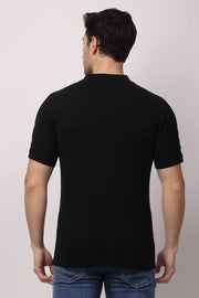 Stylox Solid Polo collar T-shirt FOR MEN