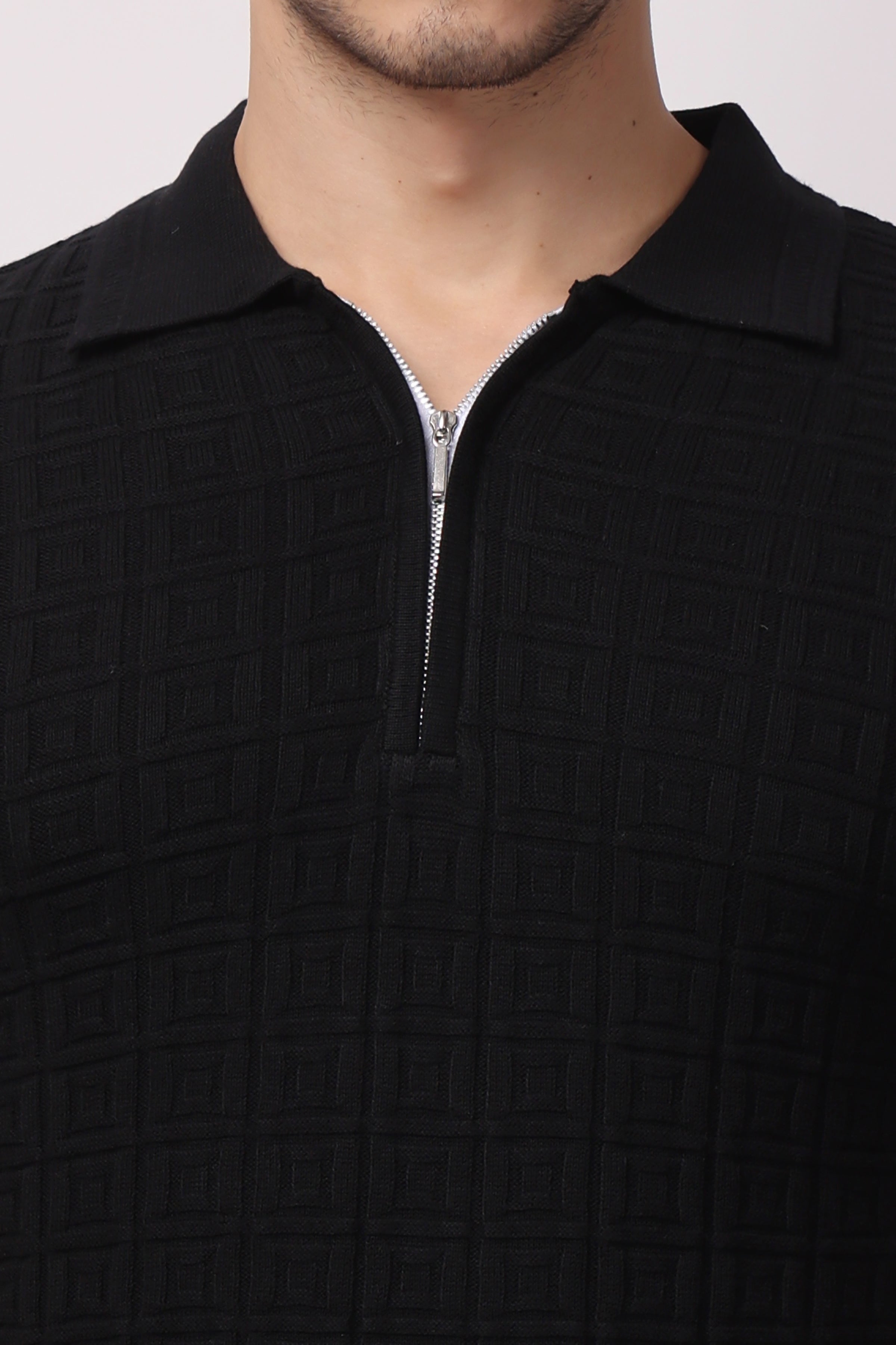 Stylox Solid Polo collar T-shirt FOR MEN - Stylox