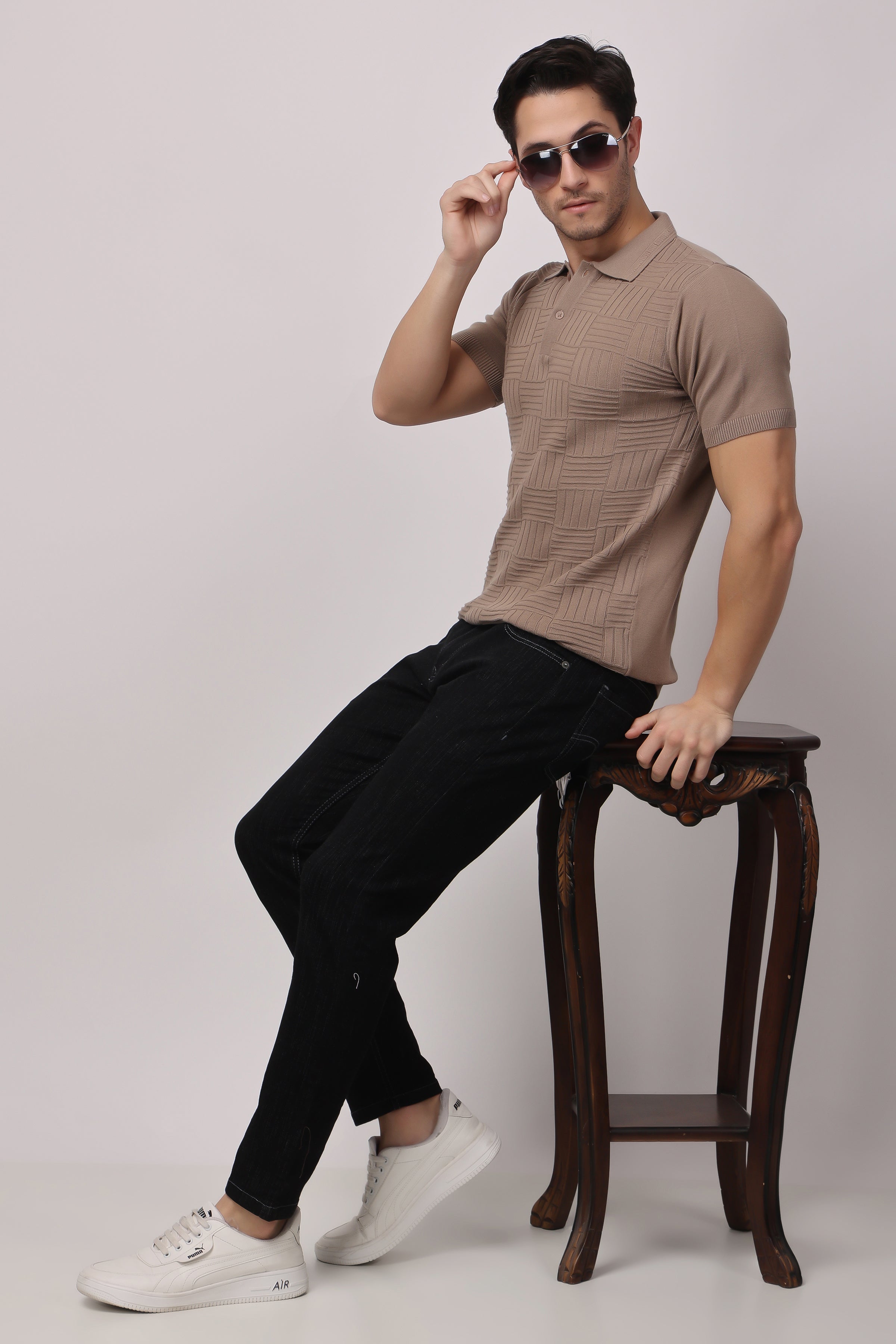 Stylox Solid Polo T-shirt FOR MEN - Stylox