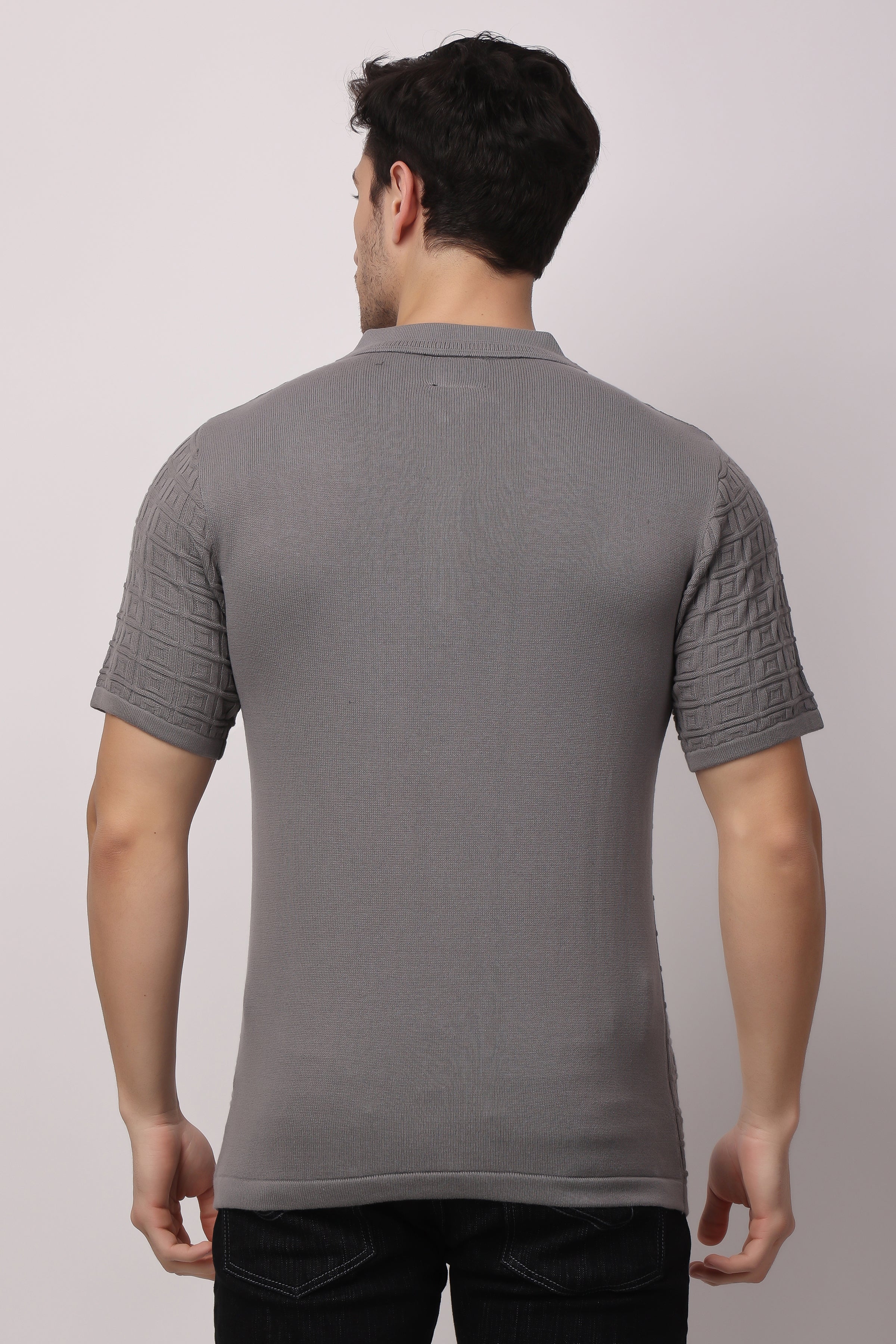 Stylox Solid Polo collar T-shirt FOR MEN - Stylox