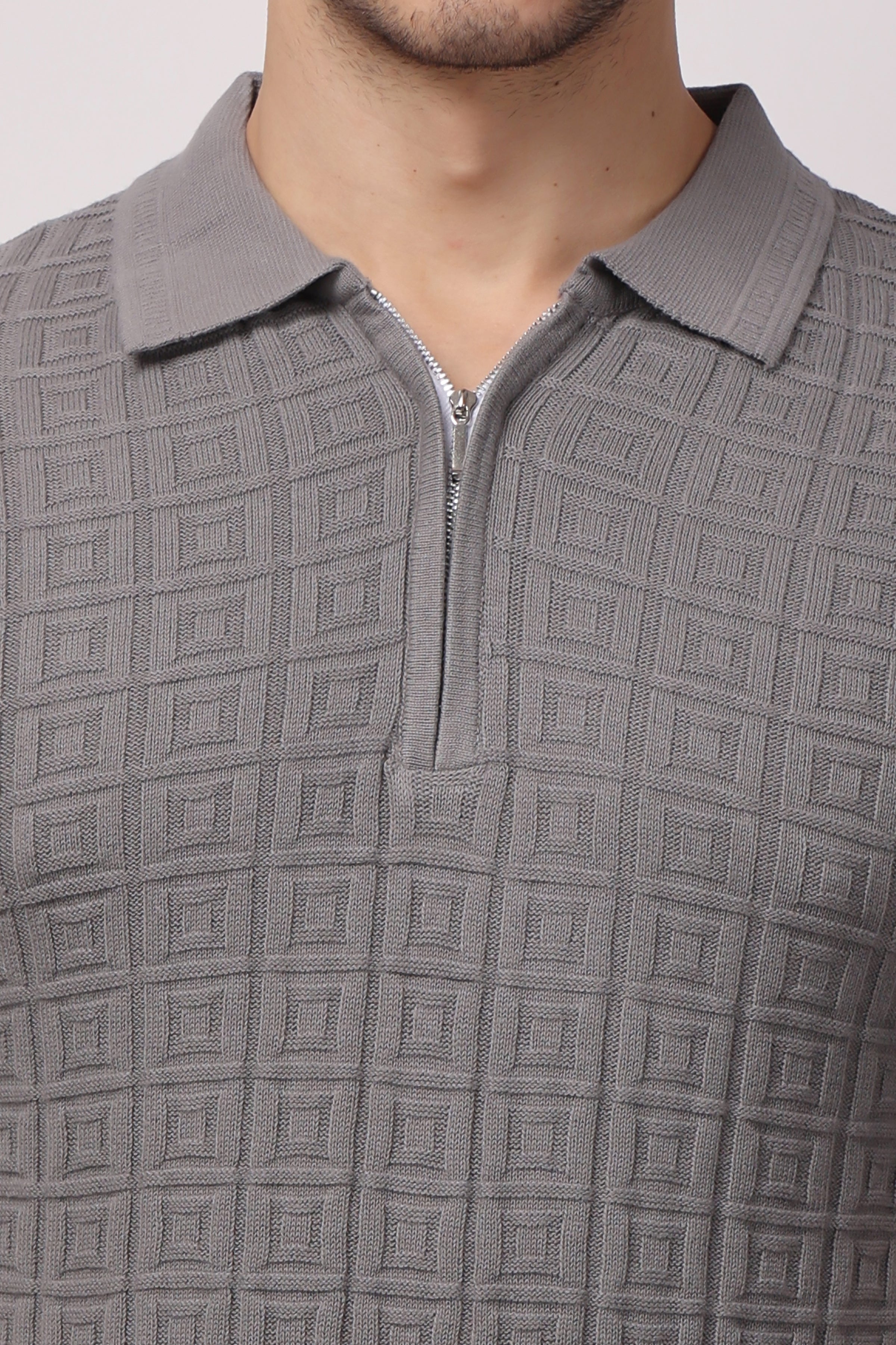 Stylox Solid Polo collar T-shirt FOR MEN - Stylox
