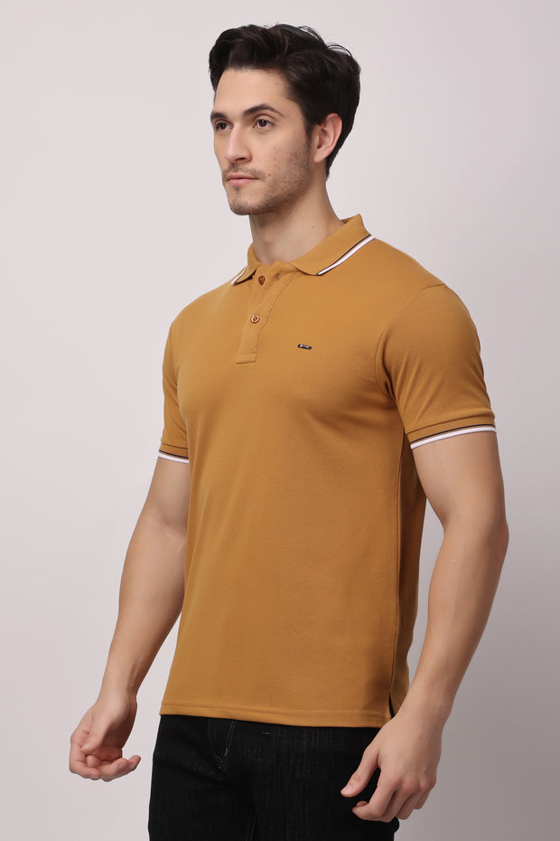 Stylox solid polo t-shirt