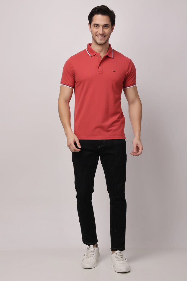 Stylox solid polo t-shirt