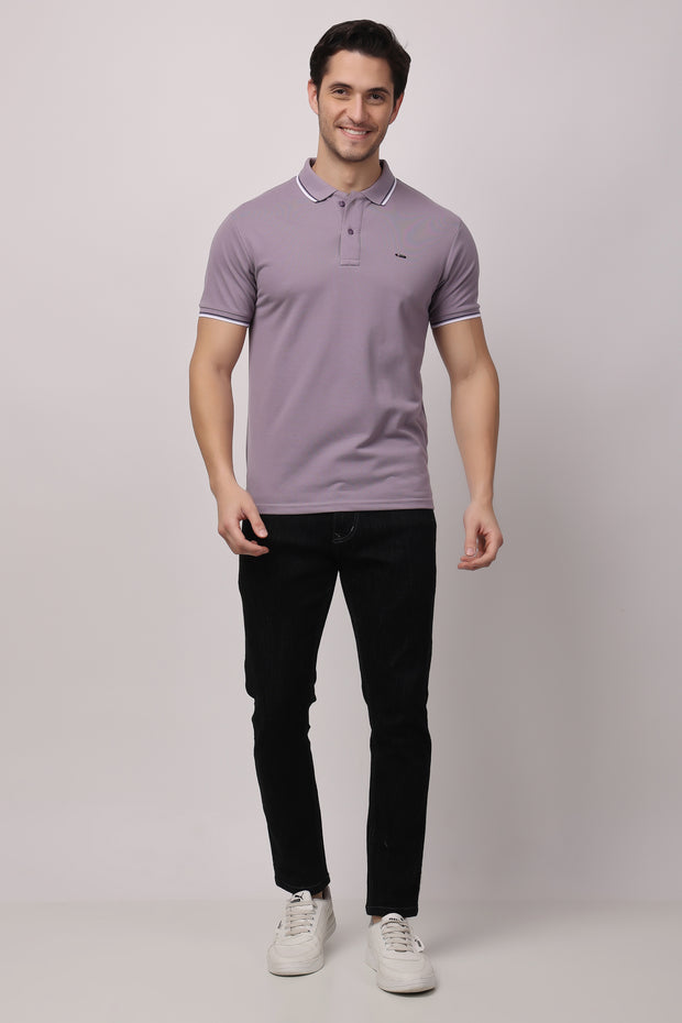 Stylox solid polo t-shirt