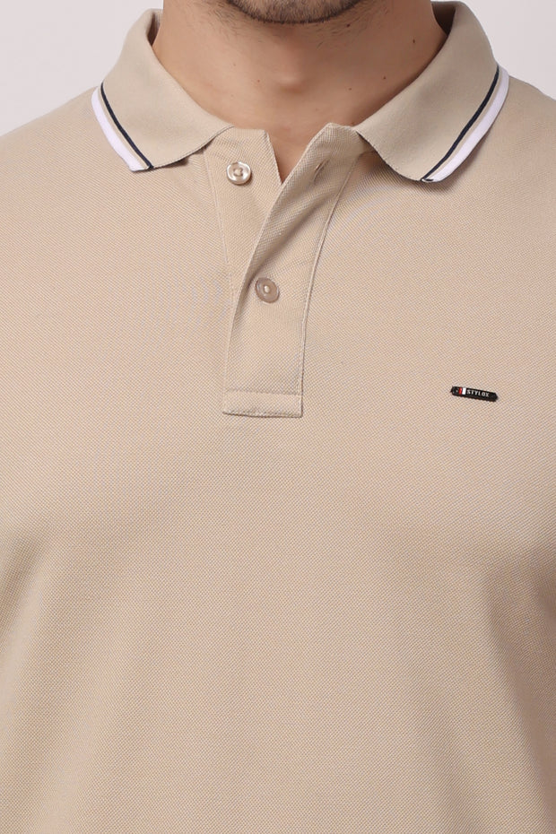 Stylox solid polo t-shirt