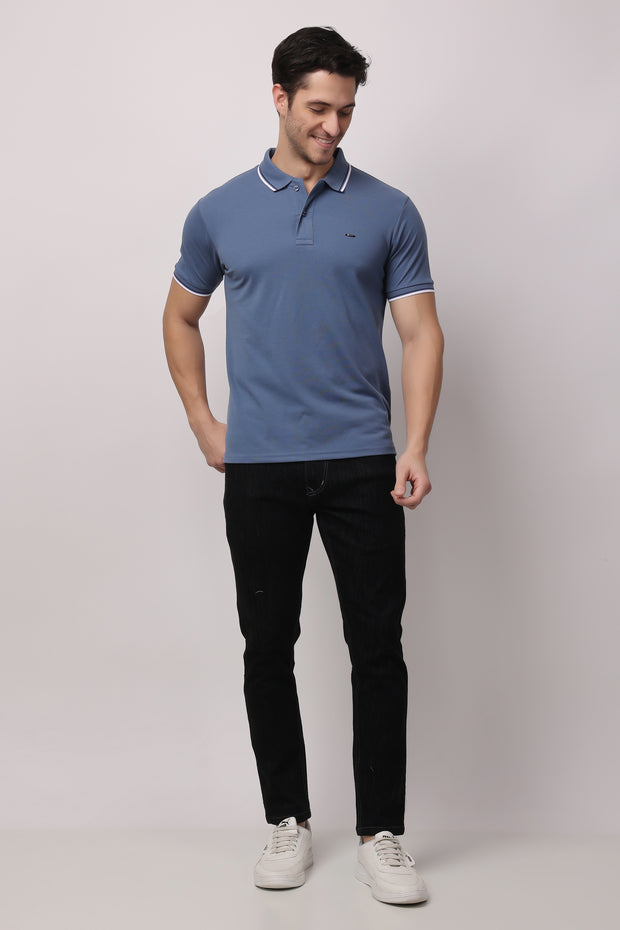 Stylox solid polo t-shirt