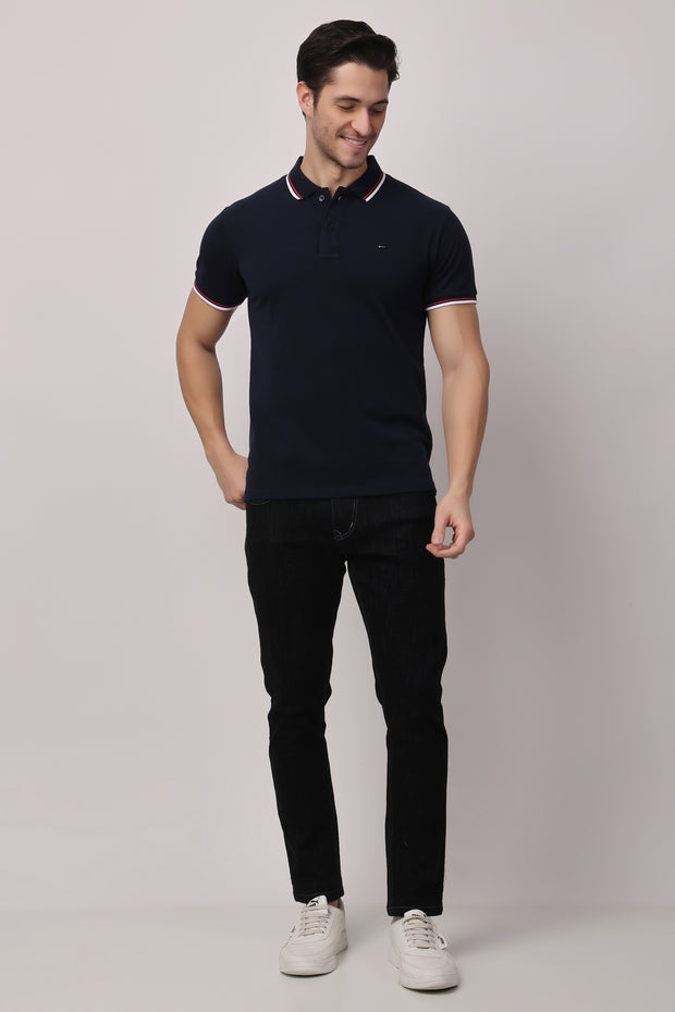 Stylox solid polo t-shirt