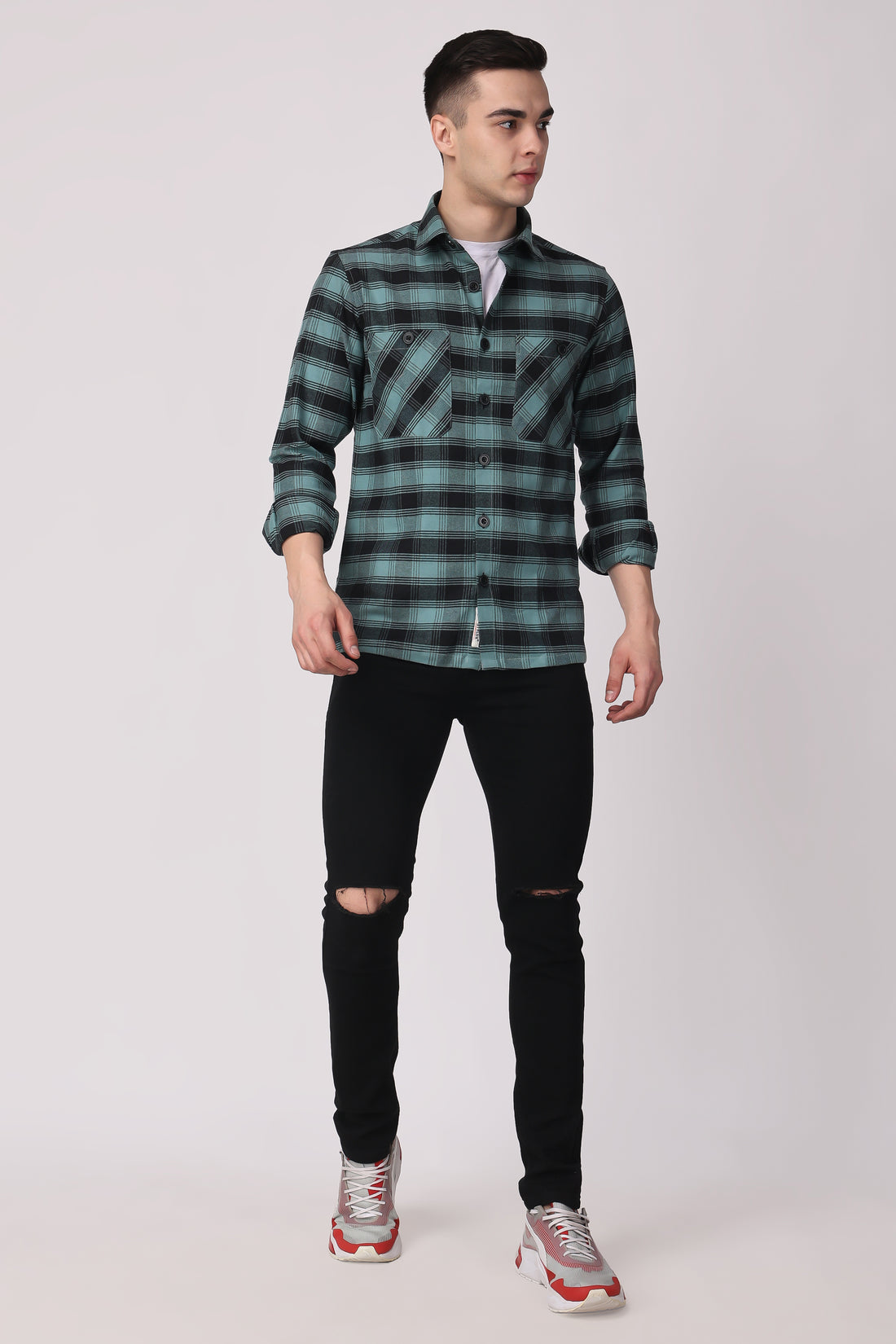 STYLOX COTTON FLEECE SHIRT