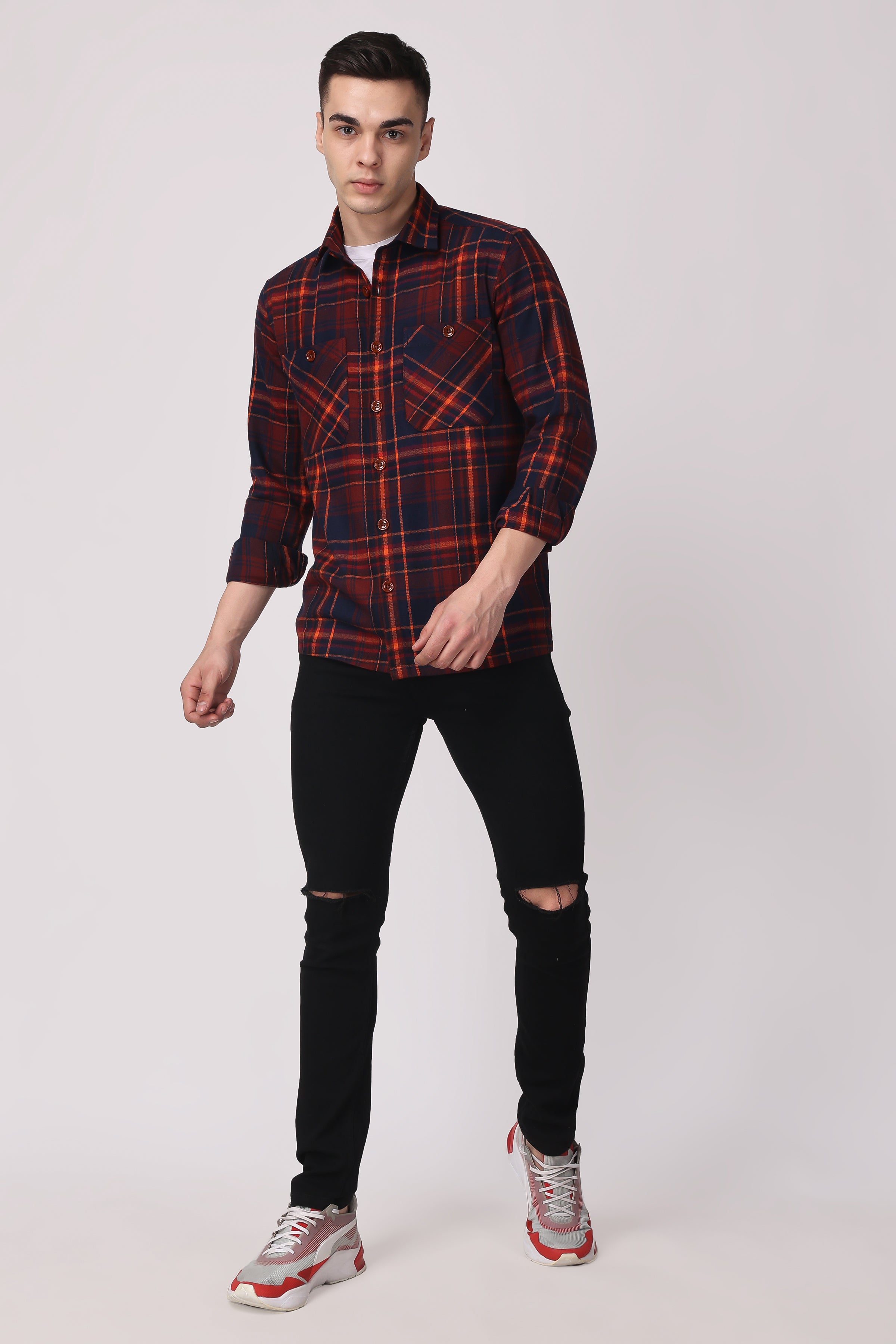 STYLOX COTTON FLEECE SHIRT