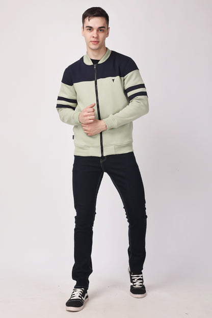 STYLOX CREW NECK SOLID JACKET FOR MEN