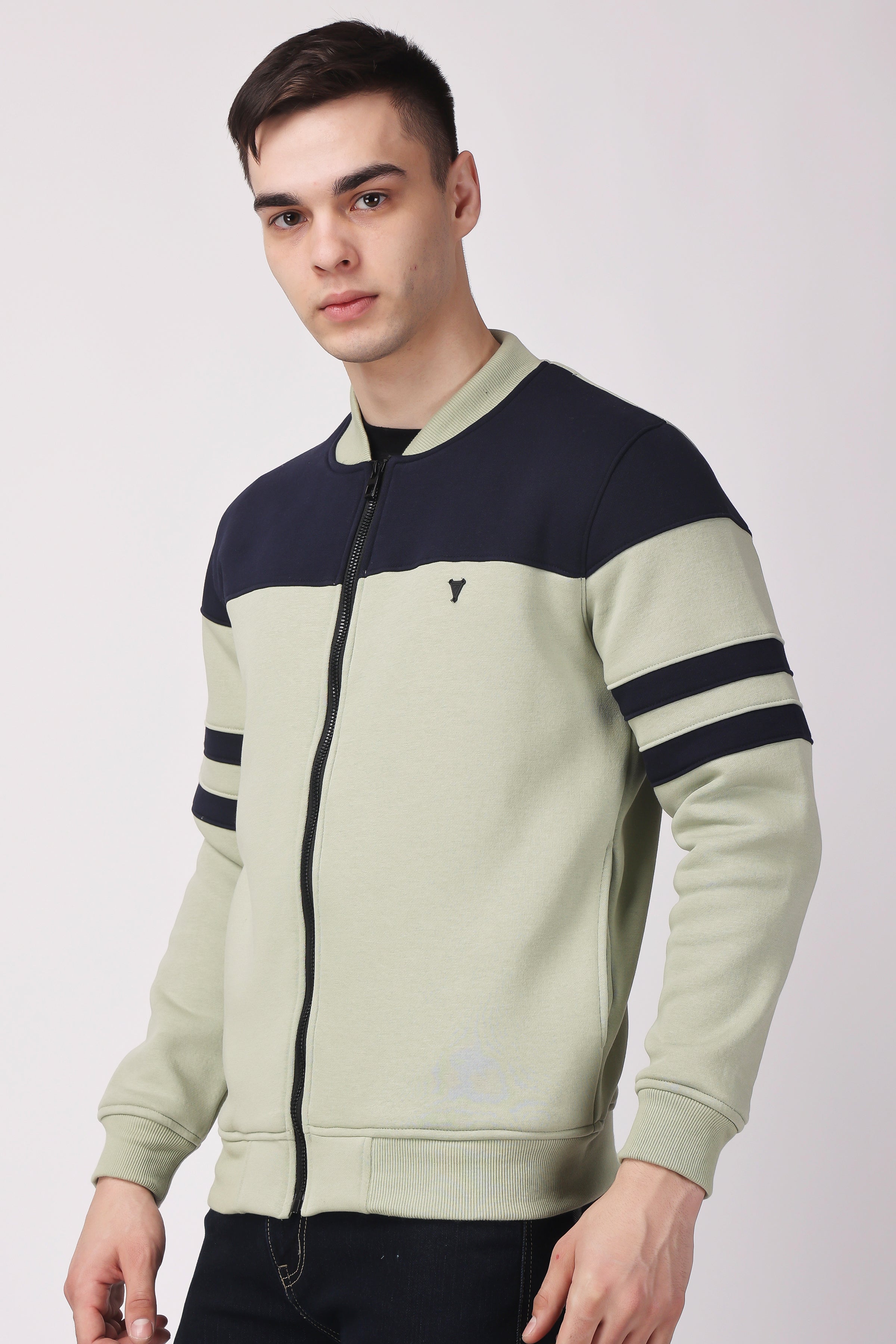STYLOX CREW NECK SOLID JACKET FOR MEN