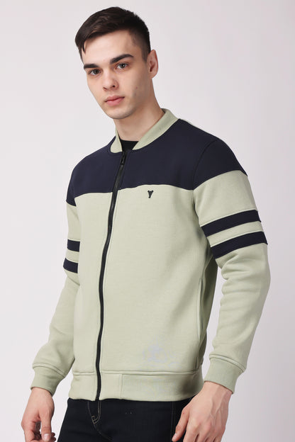 STYLOX CREW NECK SOLID JACKET FOR MEN
