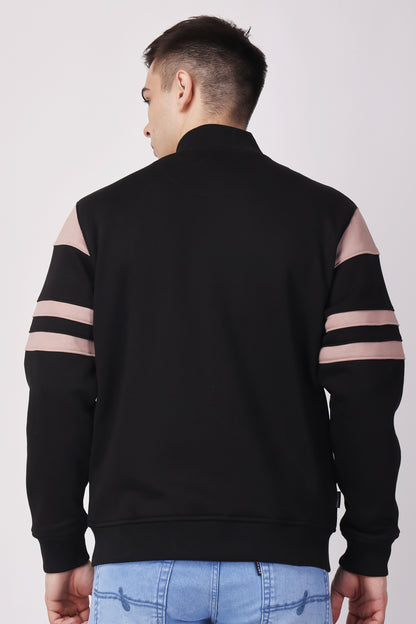STYLOX CREW NECK SOLID JACKET FOR MEN