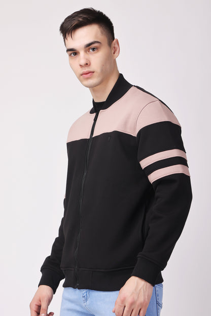STYLOX CREW NECK SOLID JACKET FOR MEN