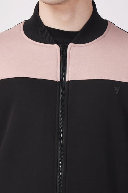 STYLOX CREW NECK SOLID JACKET FOR MEN