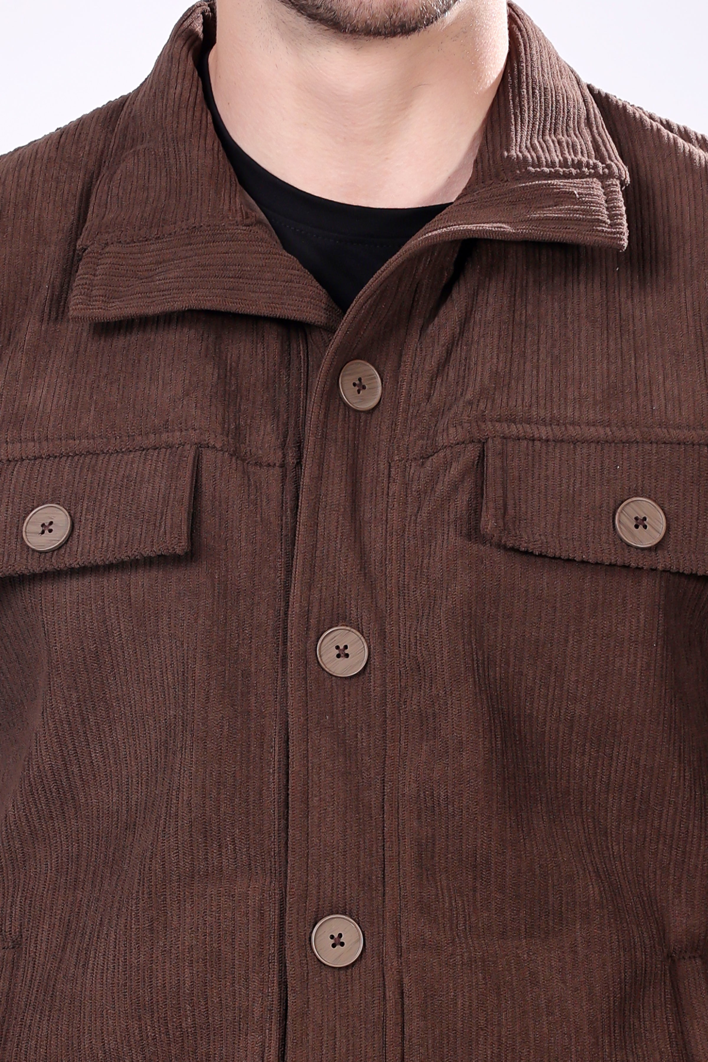 STYLOX Men's Solid Fullsleeve Fleece Shacket - Stylox