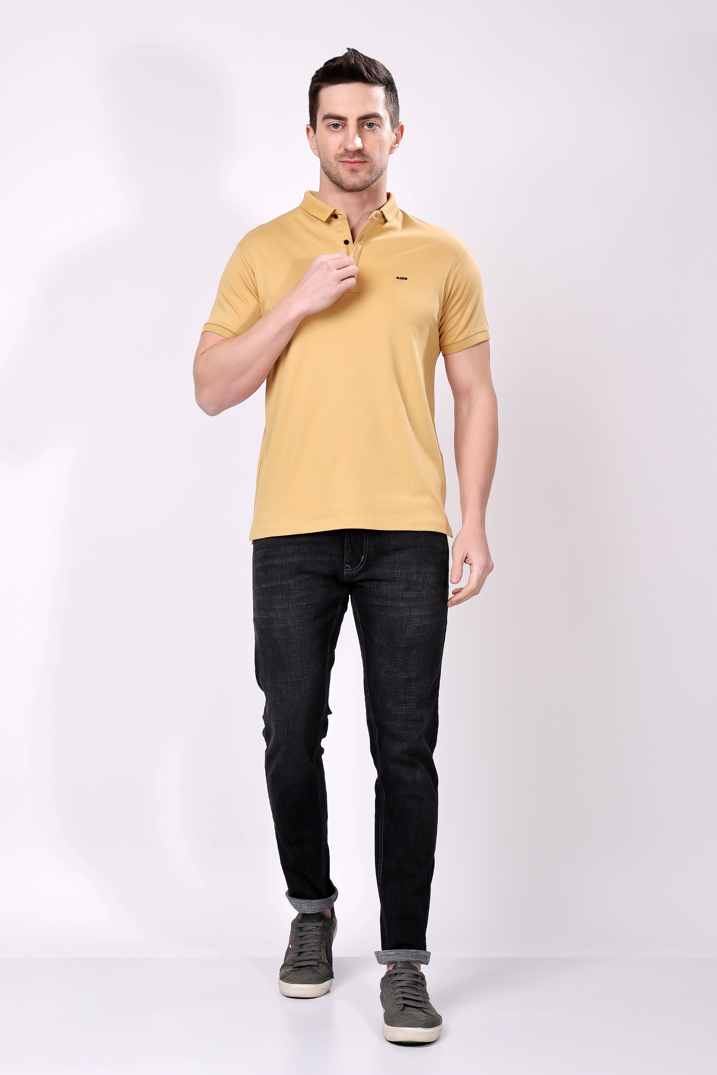 STYLOX SOLID POLO T-SHIRT