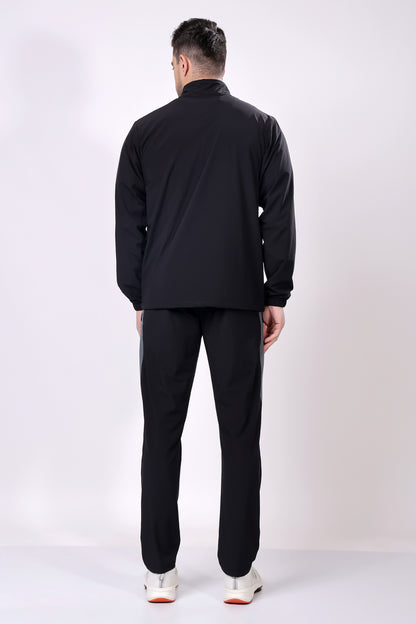 Stylox Men’s Colorblock Tracksuit | Full Zip High Neck Jacket &amp; Jogger Pants Set | Lightweight Polyester Activewear for Gym, Training &amp; Casual Wear