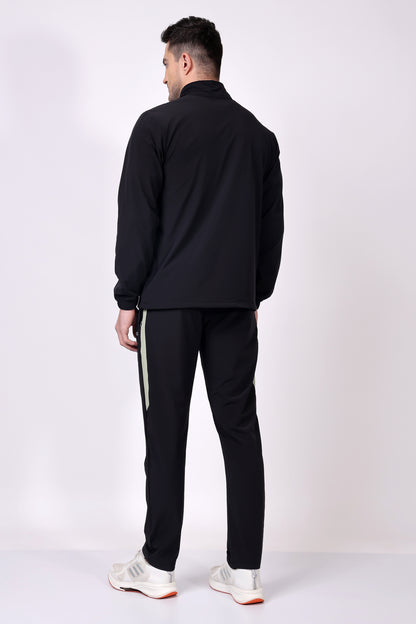 Stylox Men’s Colorblock Tracksuit | Full Zip High Neck Jacket &amp; Jogger Pants Set | Lightweight Polyester Activewear for Gym, Training &amp; Casual Wear