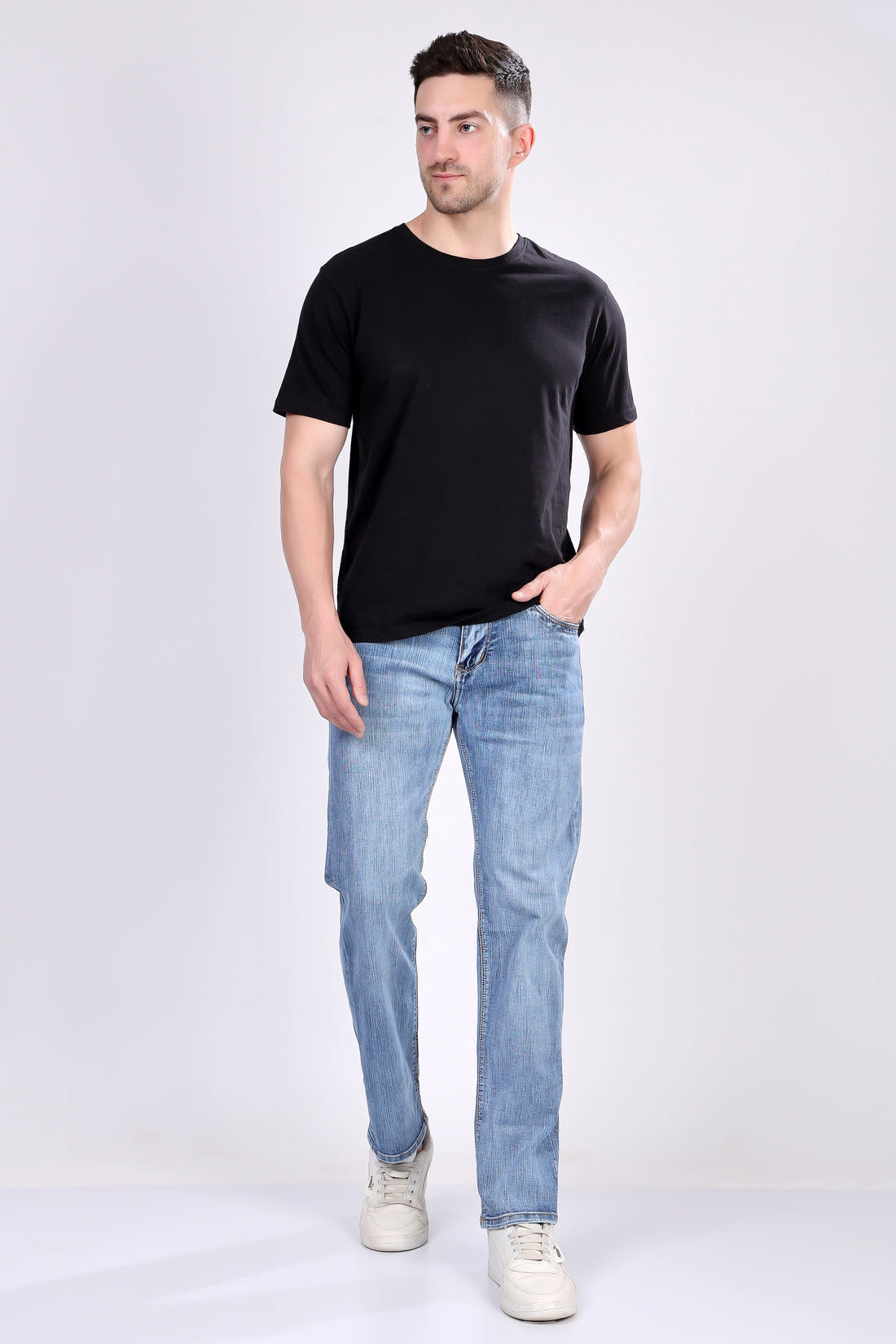 STYLOX LIGHT BLUE COMFORT FIT JEANS
