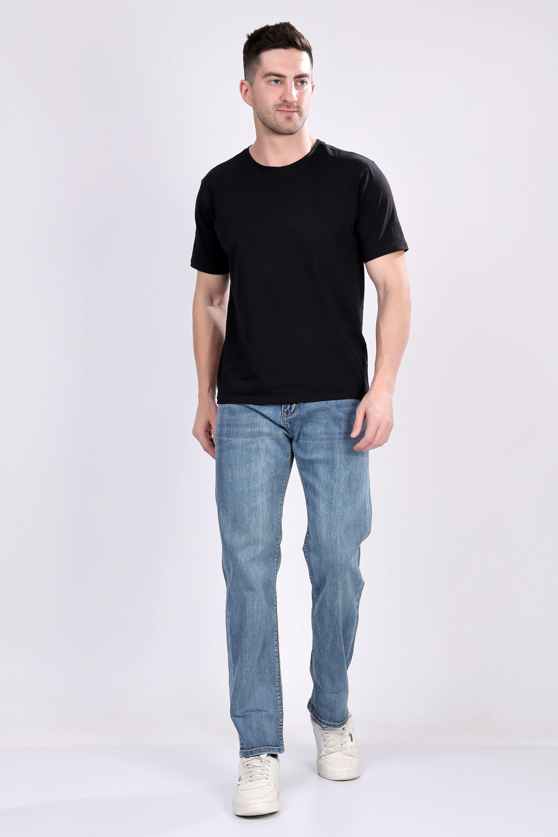 STYLOX GREENISH BLUE COMFORT FIT JEANS