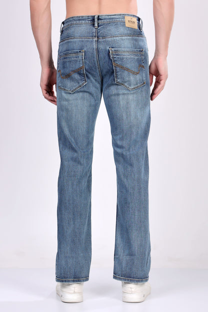STYLOX GREENISH BLUE COMFORT FIT JEANS